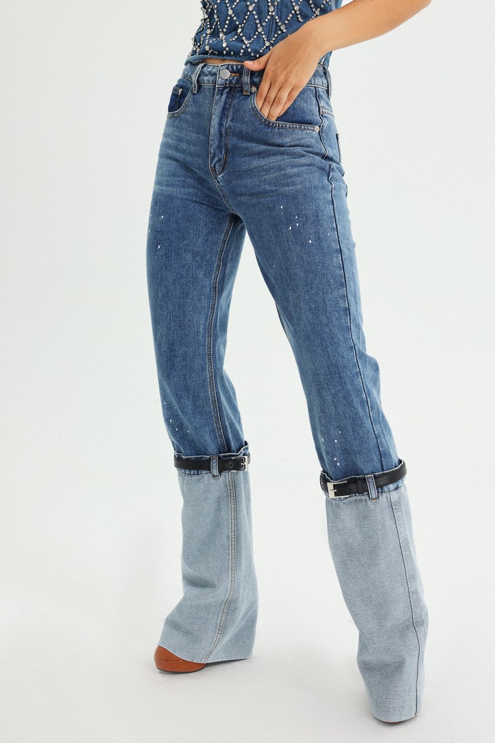 Kaysen Patchwork Denim Jeans