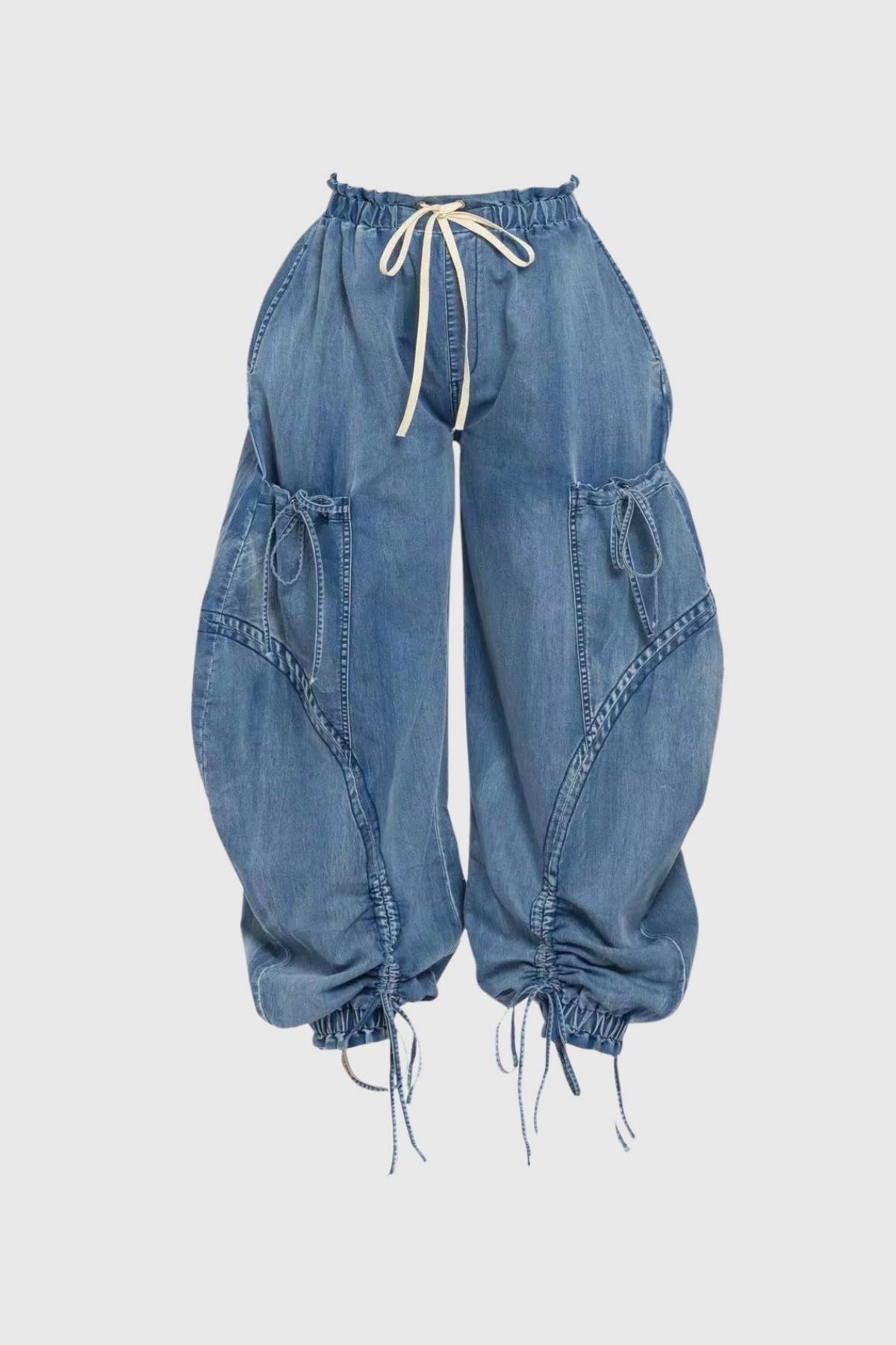 Adria Drawstring Lace Up Jeans