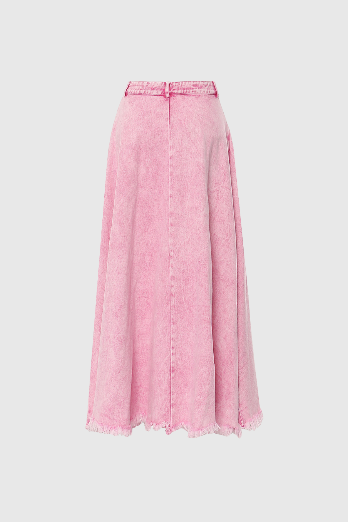 Mimia Maxi Denim Skirt In Pink