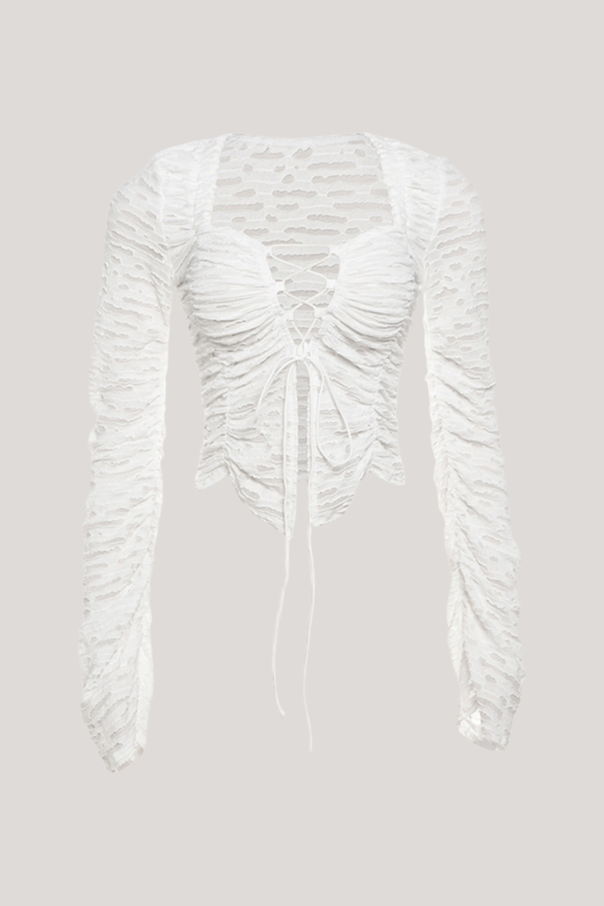 Bagrat Ruch Lace Up Drawstring Top