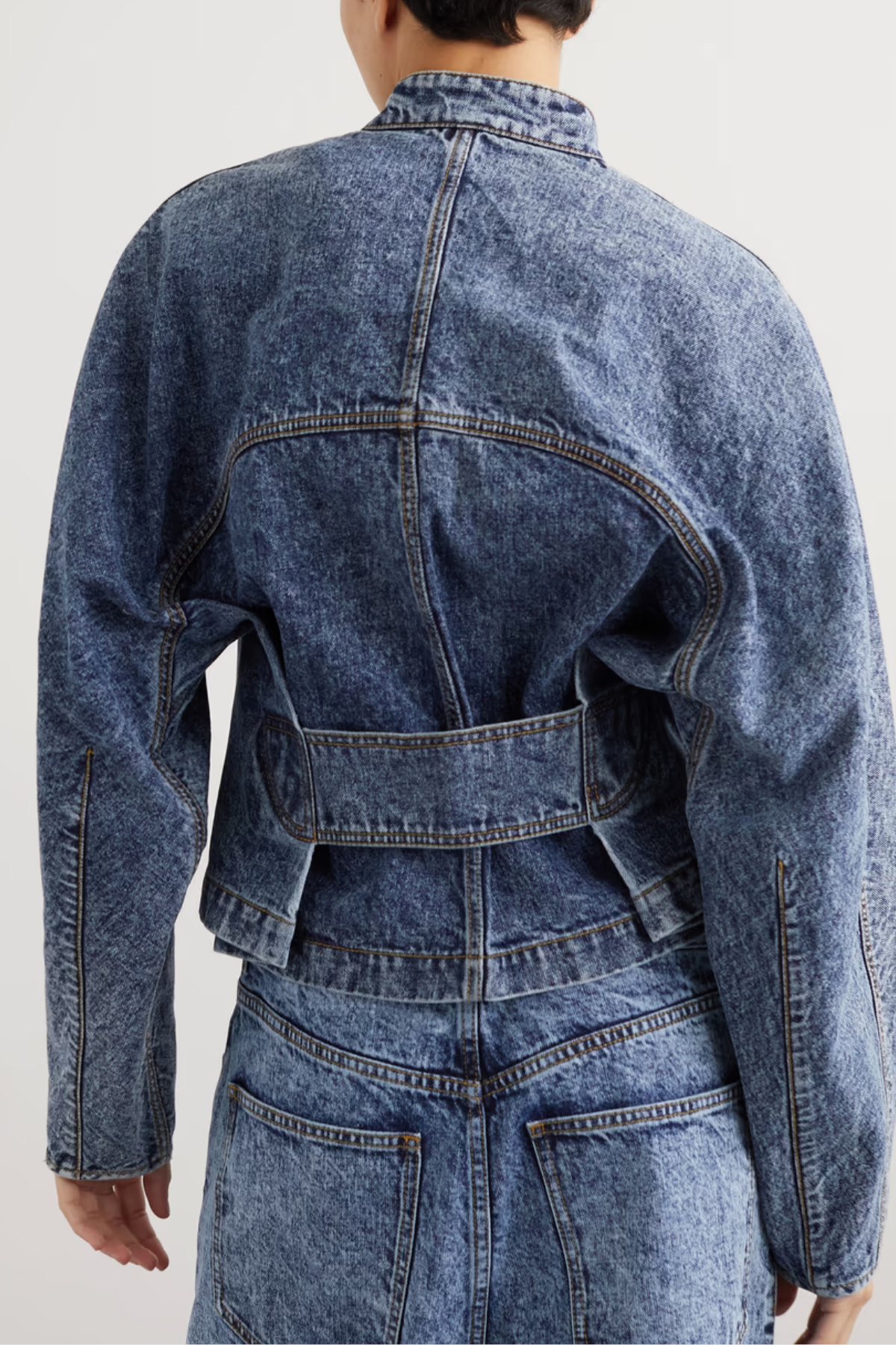 Miamor Patchwork Short Denim Jacket