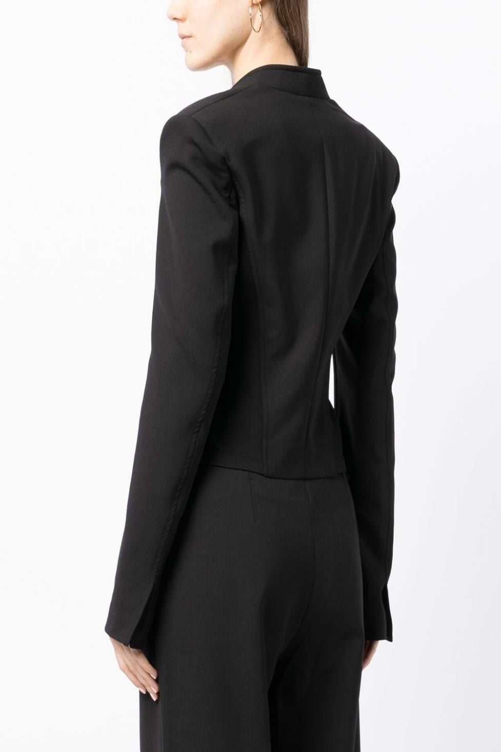 Viveka Long Sleeve Bustier Blazer In Black