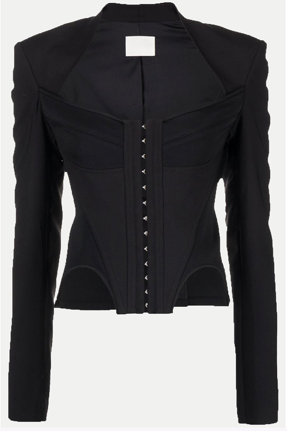 Viveka Long Sleeve Bustier Blazer In Black