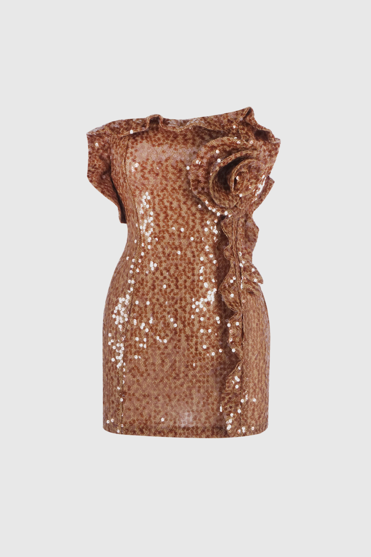 Blodwen Sequin Flower Mini Dress