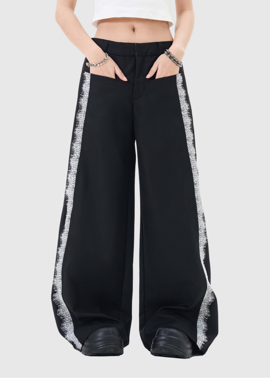 Boyana Lace Pants In Black