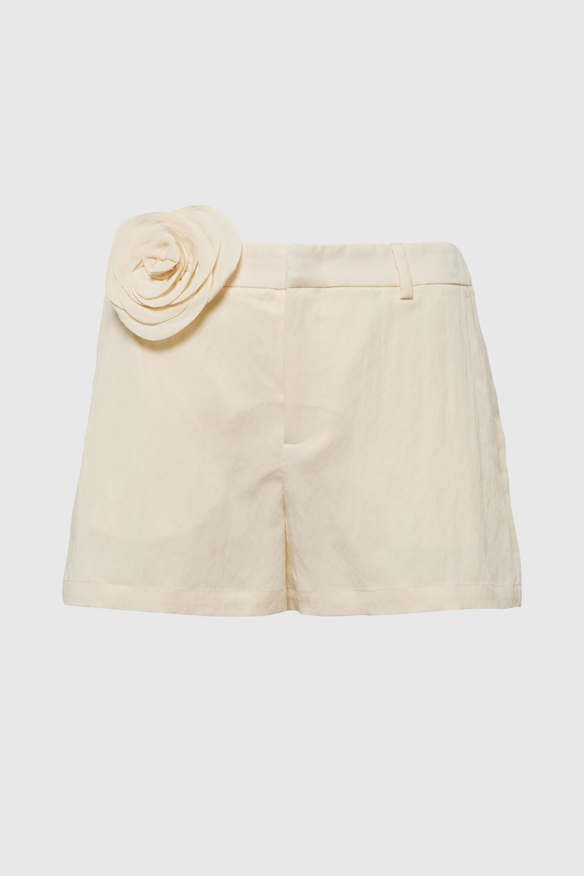 Wilma Flower Short Pants In White