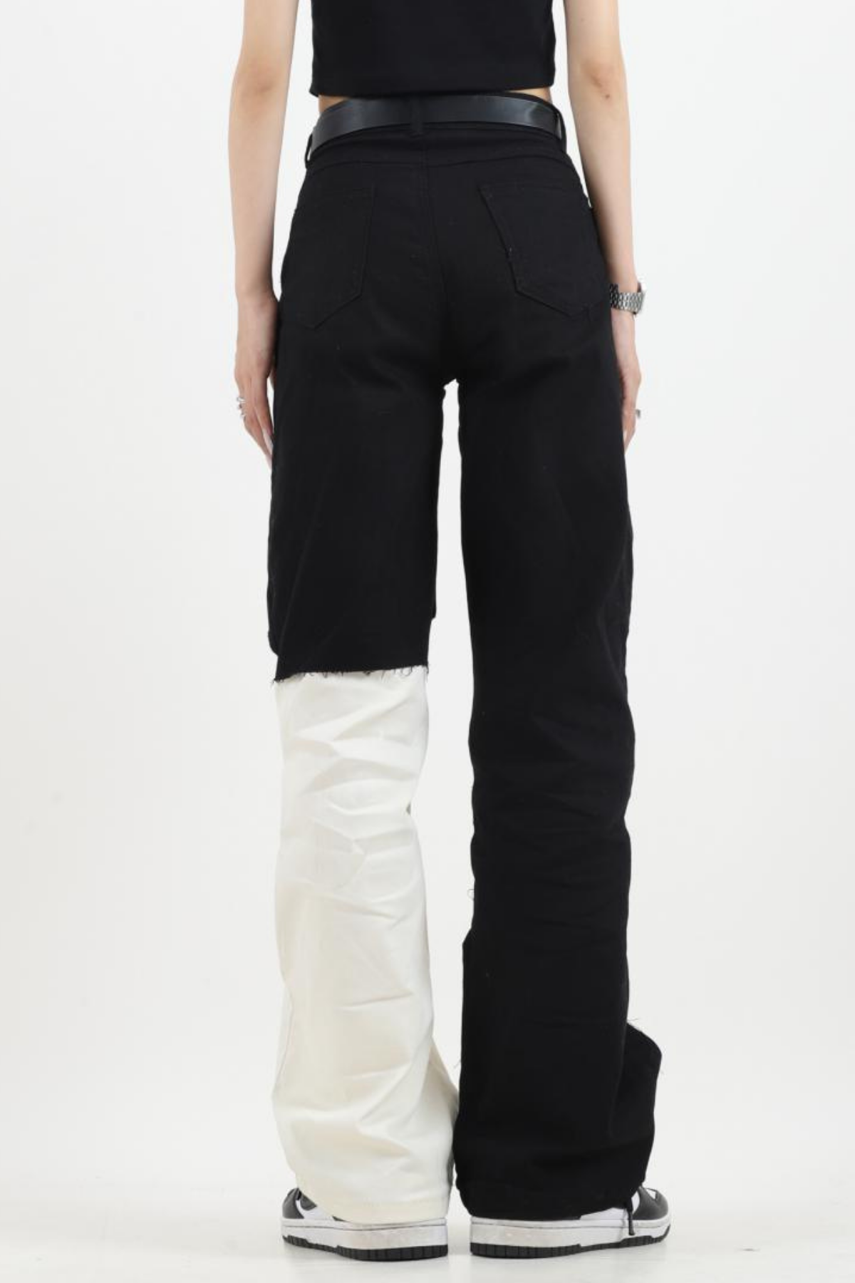 Esai Patchwork Torn Jeans