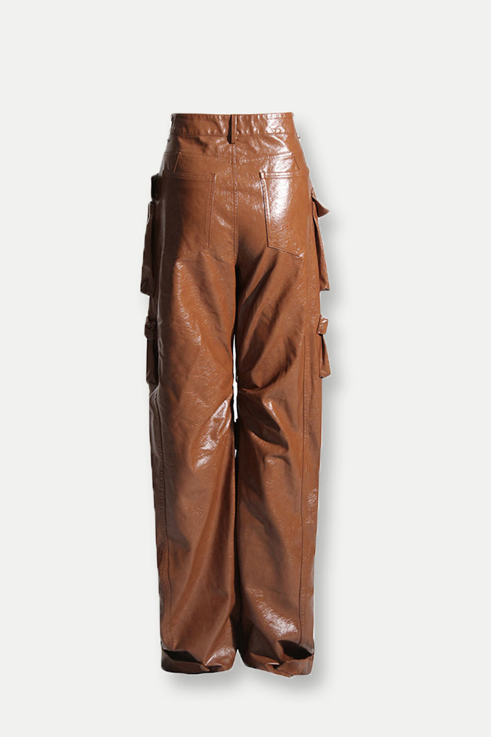 Suzanne Pockets Embellished Cargo Pants In Brown