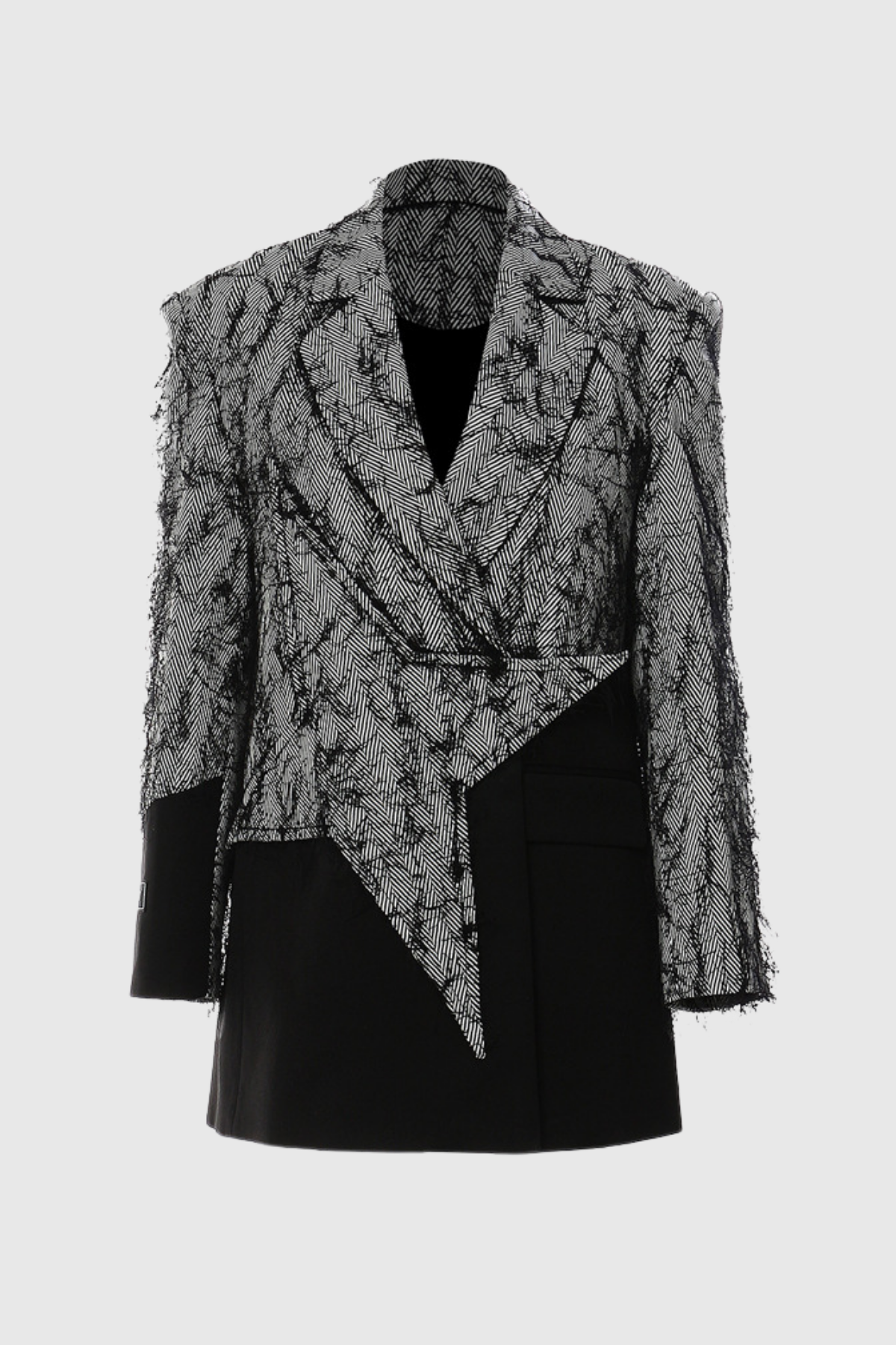 Armani Irregular Star Fringe Blazer