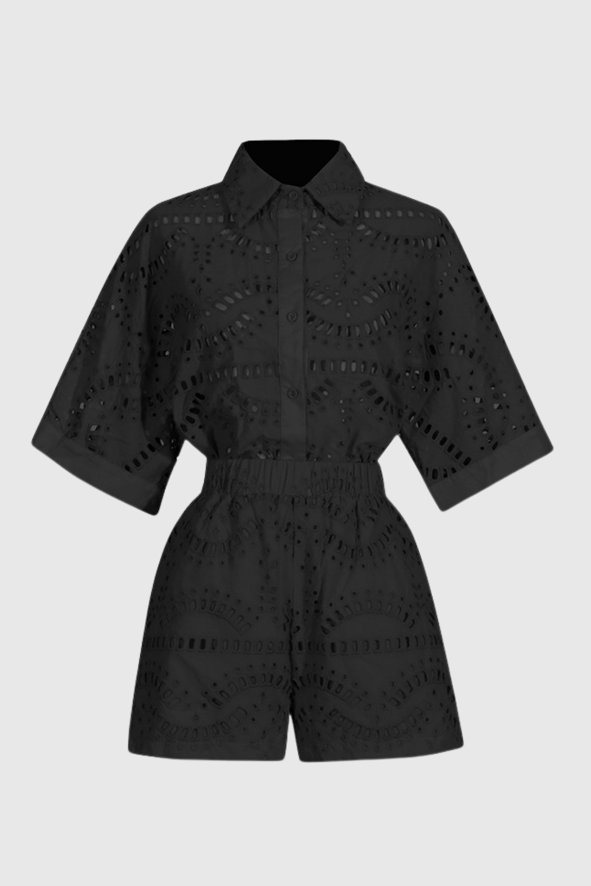 Kylian Hollow Embroidered Sets In Black