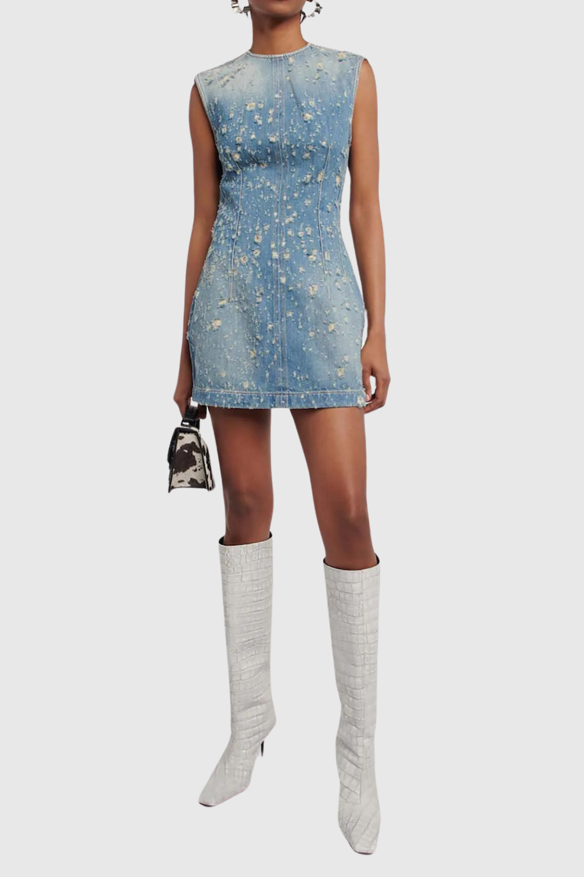 Hewitt Denim Sleeveless Mini Dress