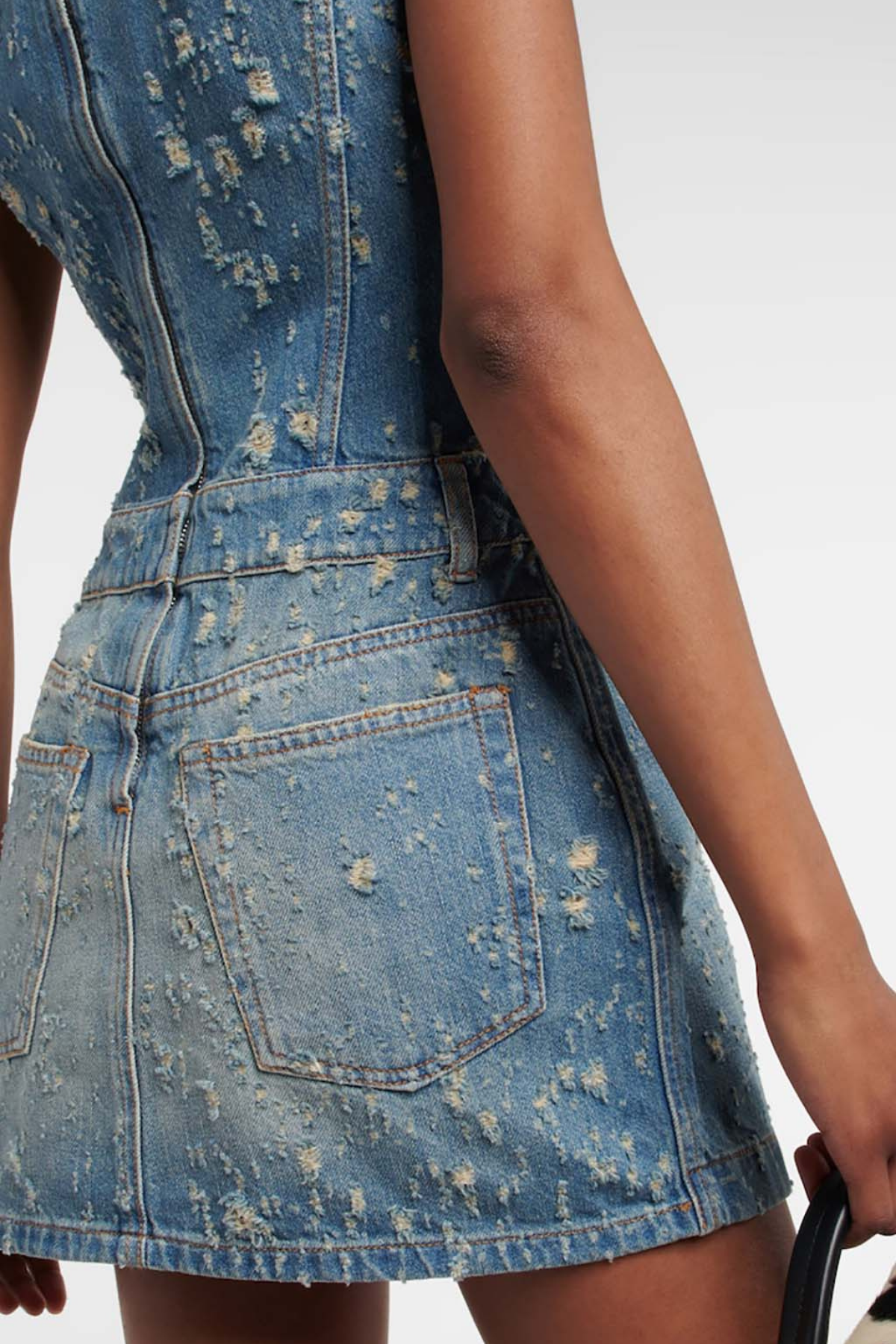 Hewitt Denim Sleeveless Mini Dress