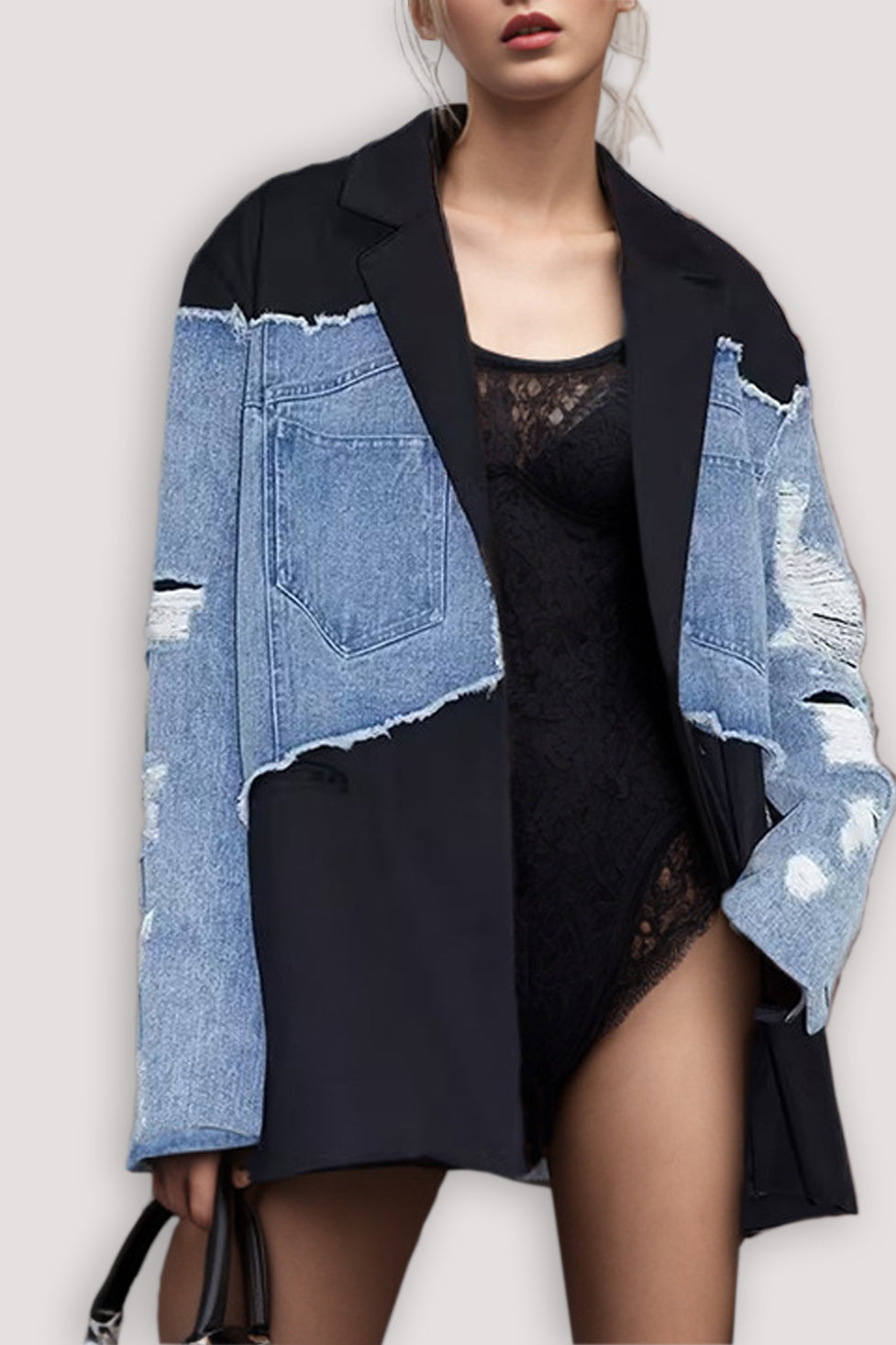 Rezi Denim Patchwork Coat