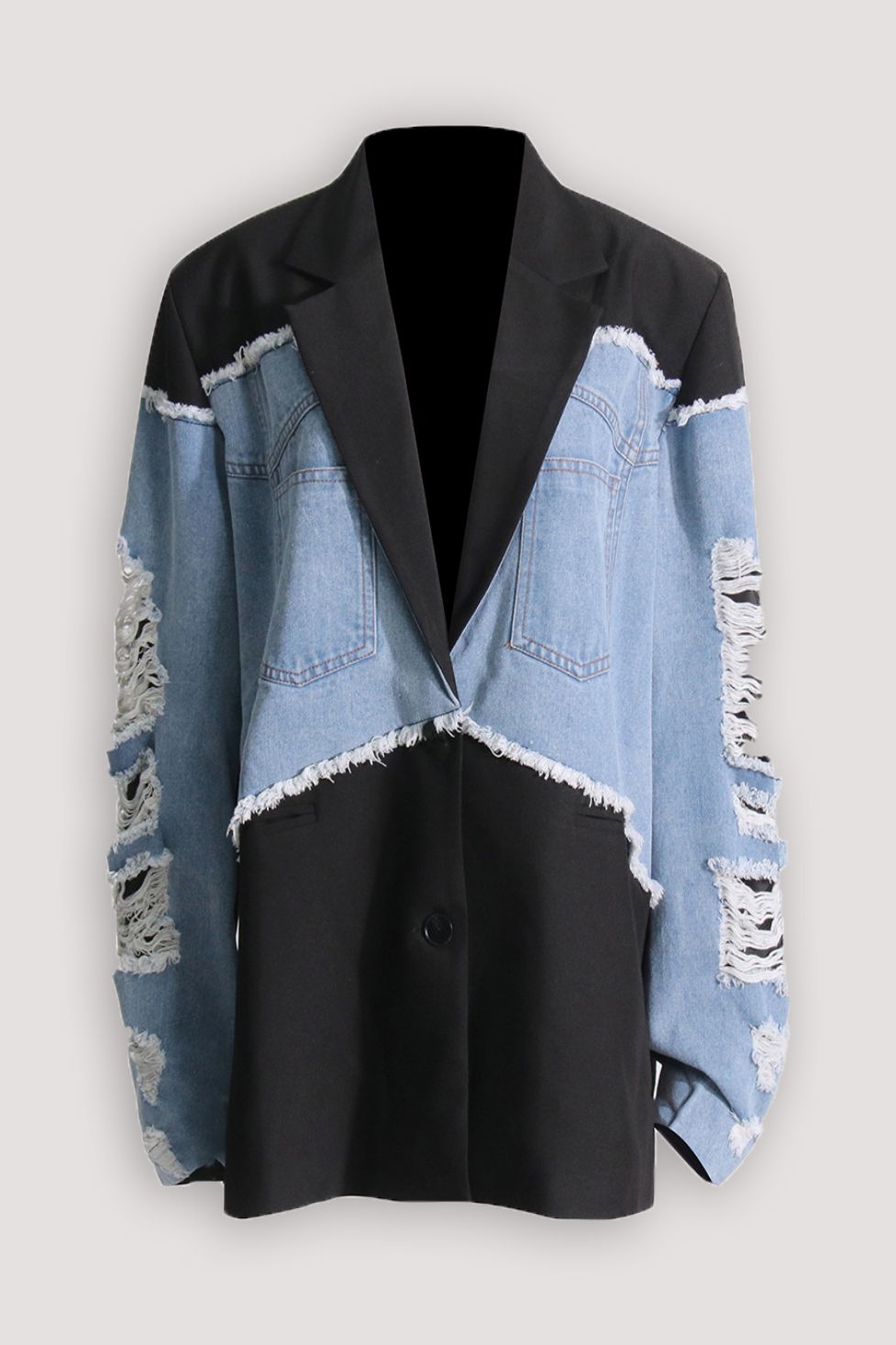 Rezi Denim Patchwork Coat