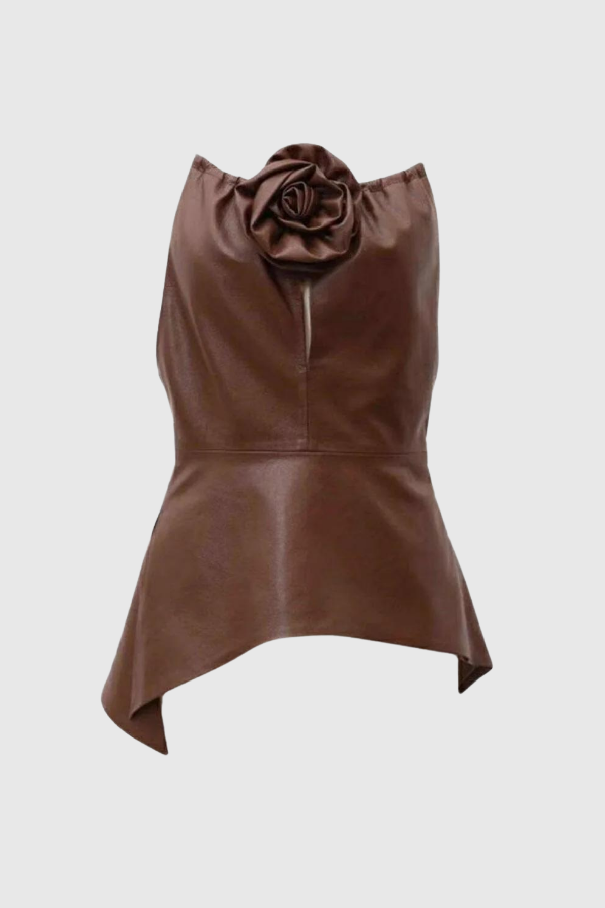 Dutton Leather Flower Top