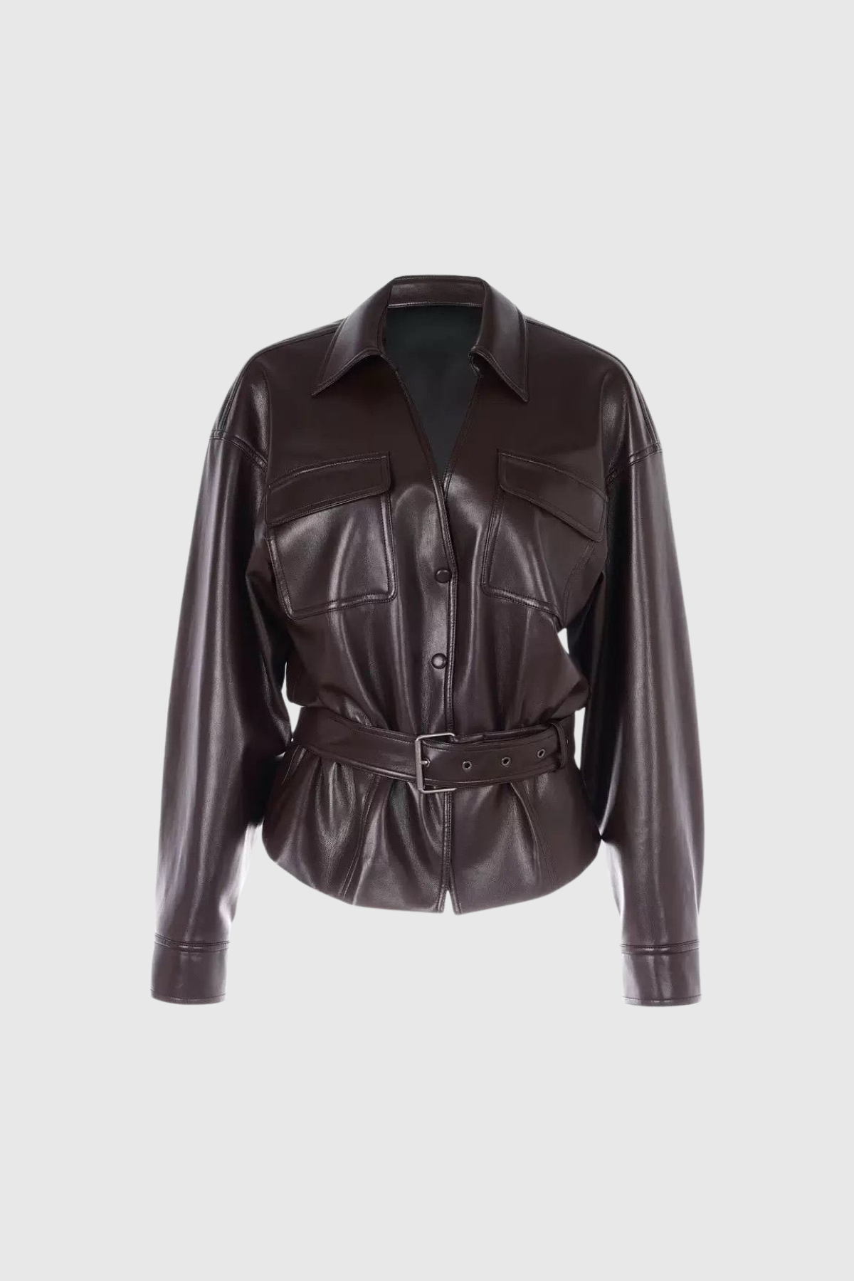 Diosdado Plunge Leather Jacket