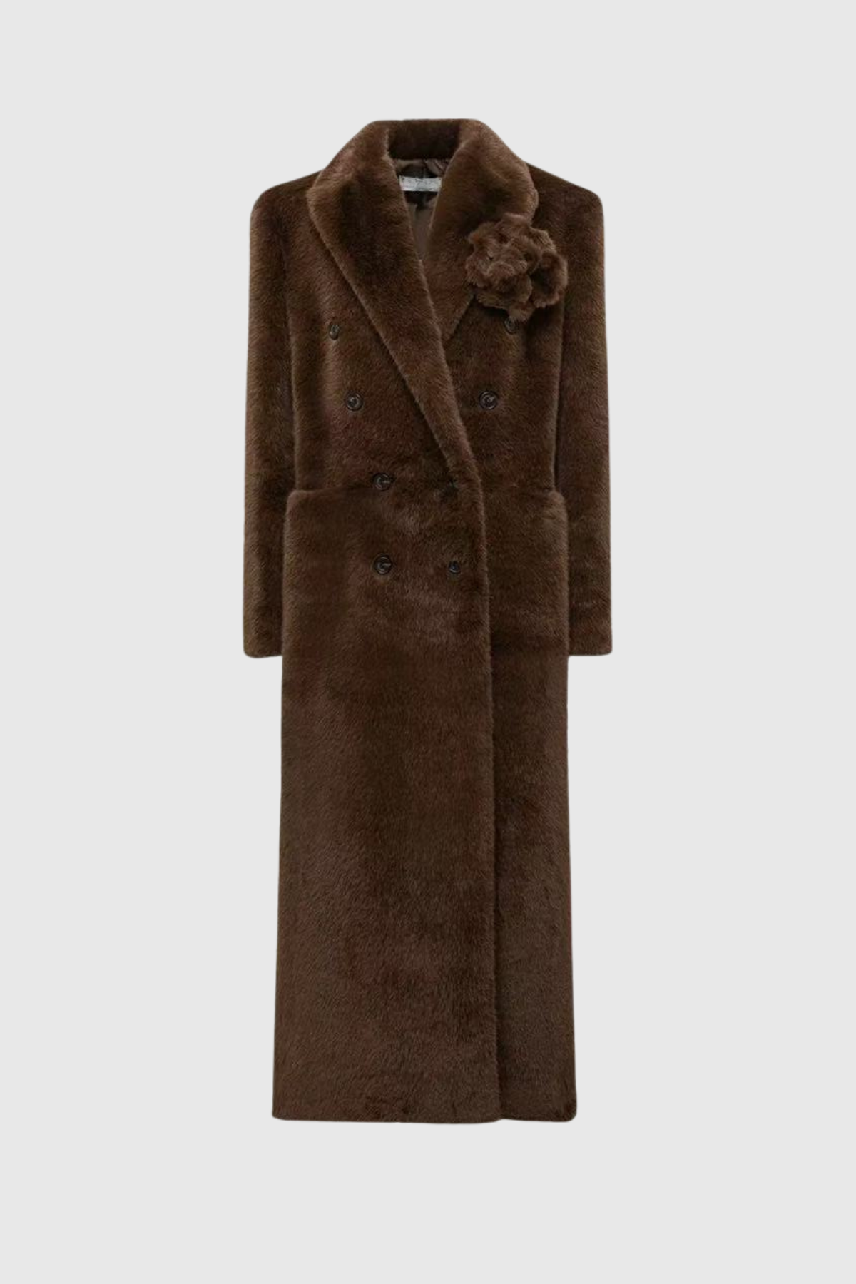 Djamel Flower Faux Fur Coat