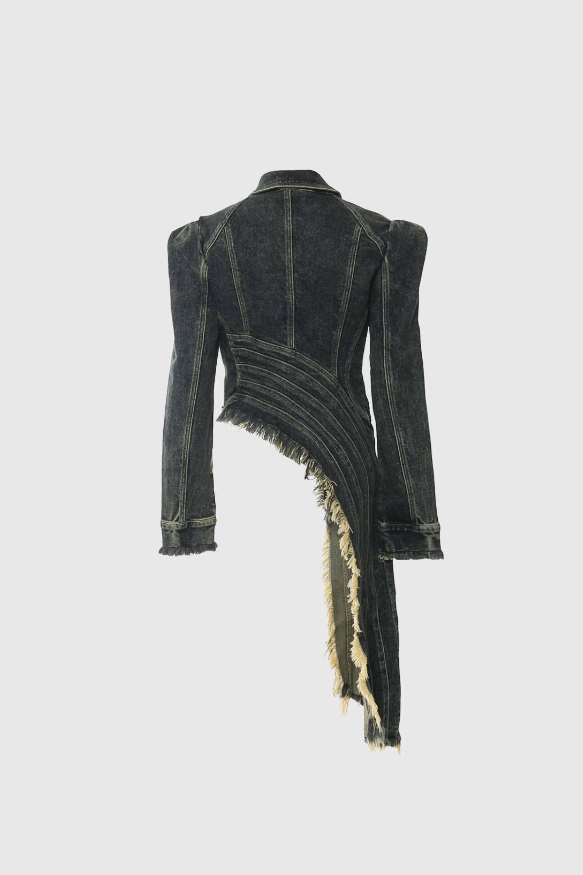 Donghyeon Asymmetric Deconstruct Denim Top