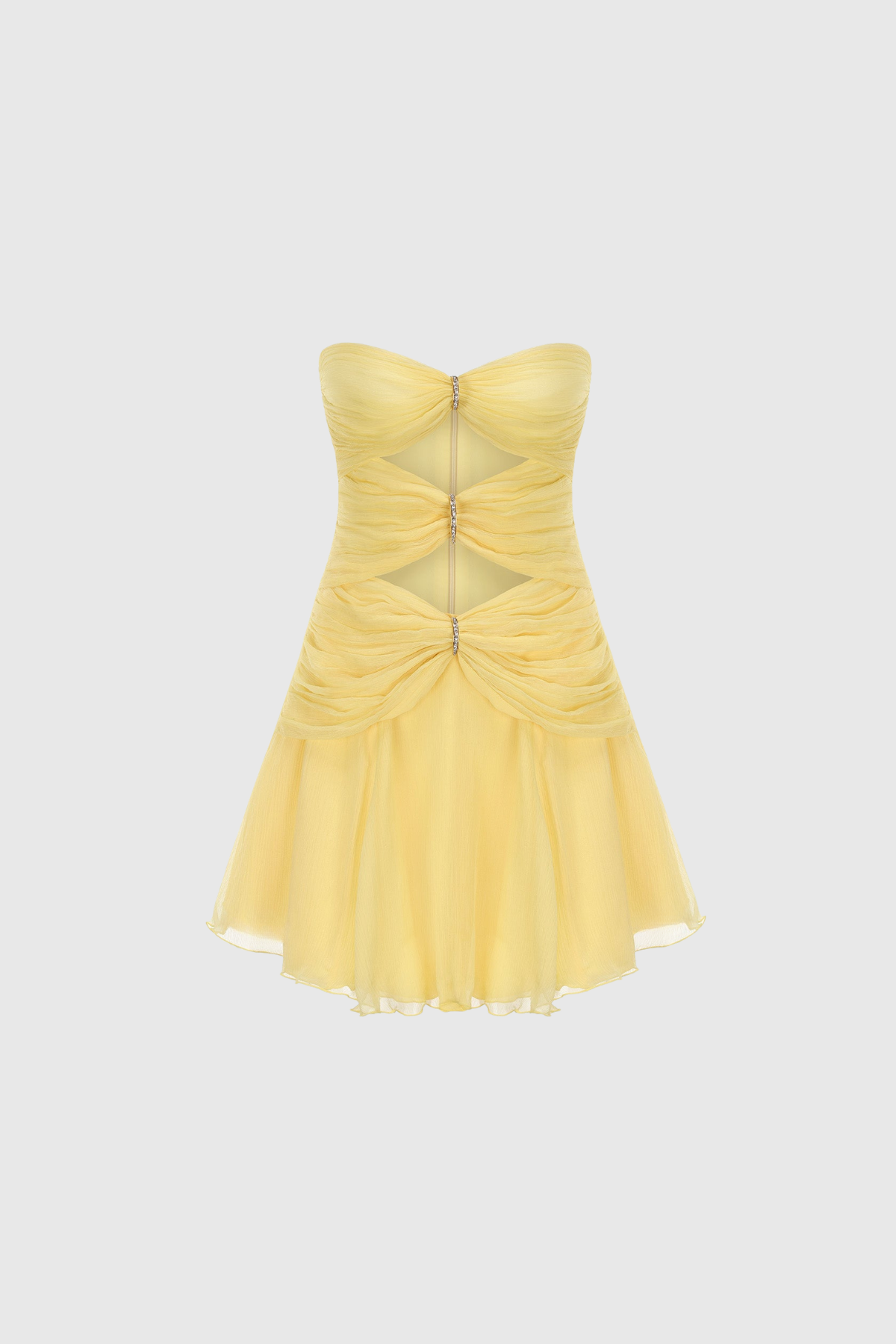 Dua Strapless Cutout Mini Dress