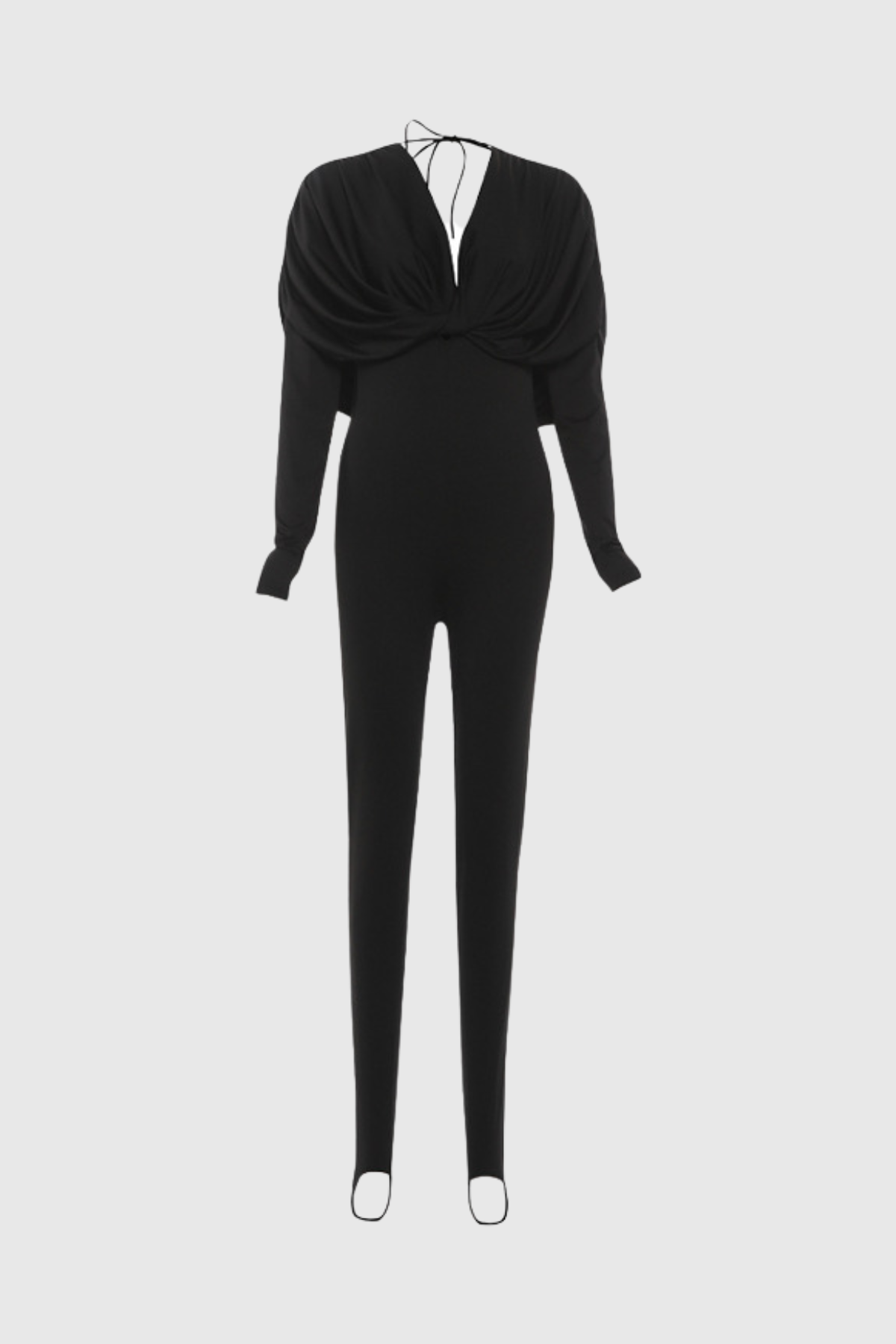 Durai Plunge Draped Jumpsuit