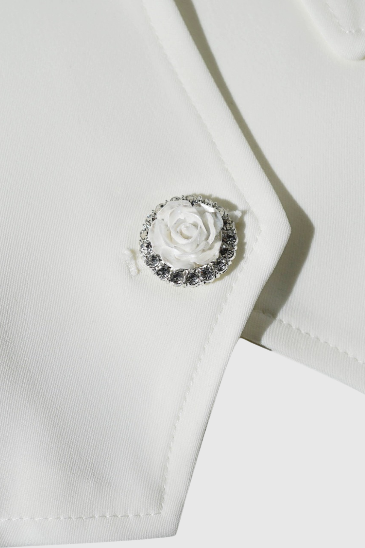 Devrim Flower Button Backless Top