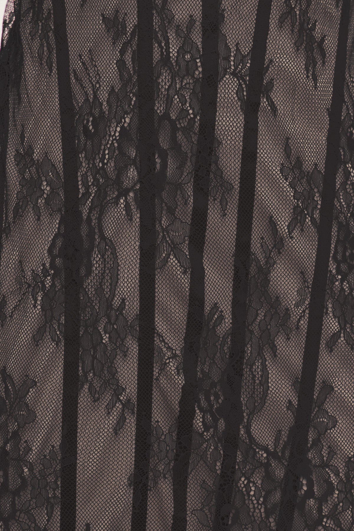 Haakon Strapless Lace Bodycon Maxi Dress In Black