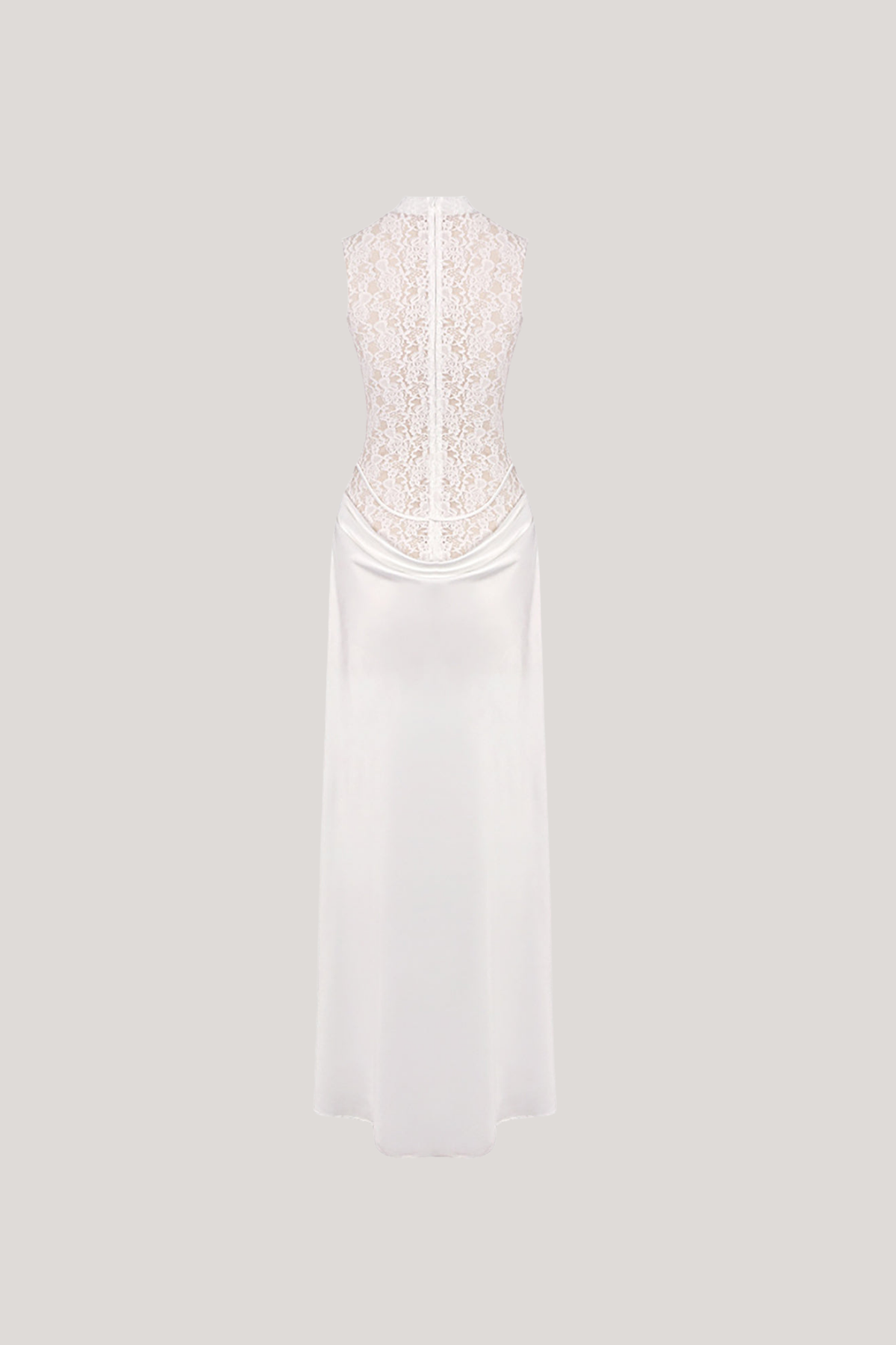 Domantas Sleeveless Flower Lace Maxi Dress