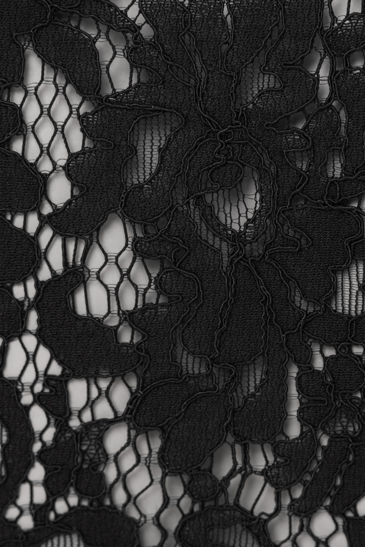 Fiete Long Sleeve Lace Top In Black