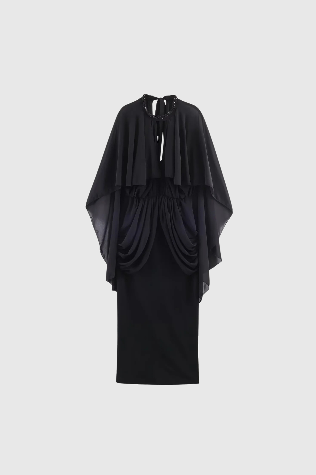 Firuza Draped Shawl Maxi Dress