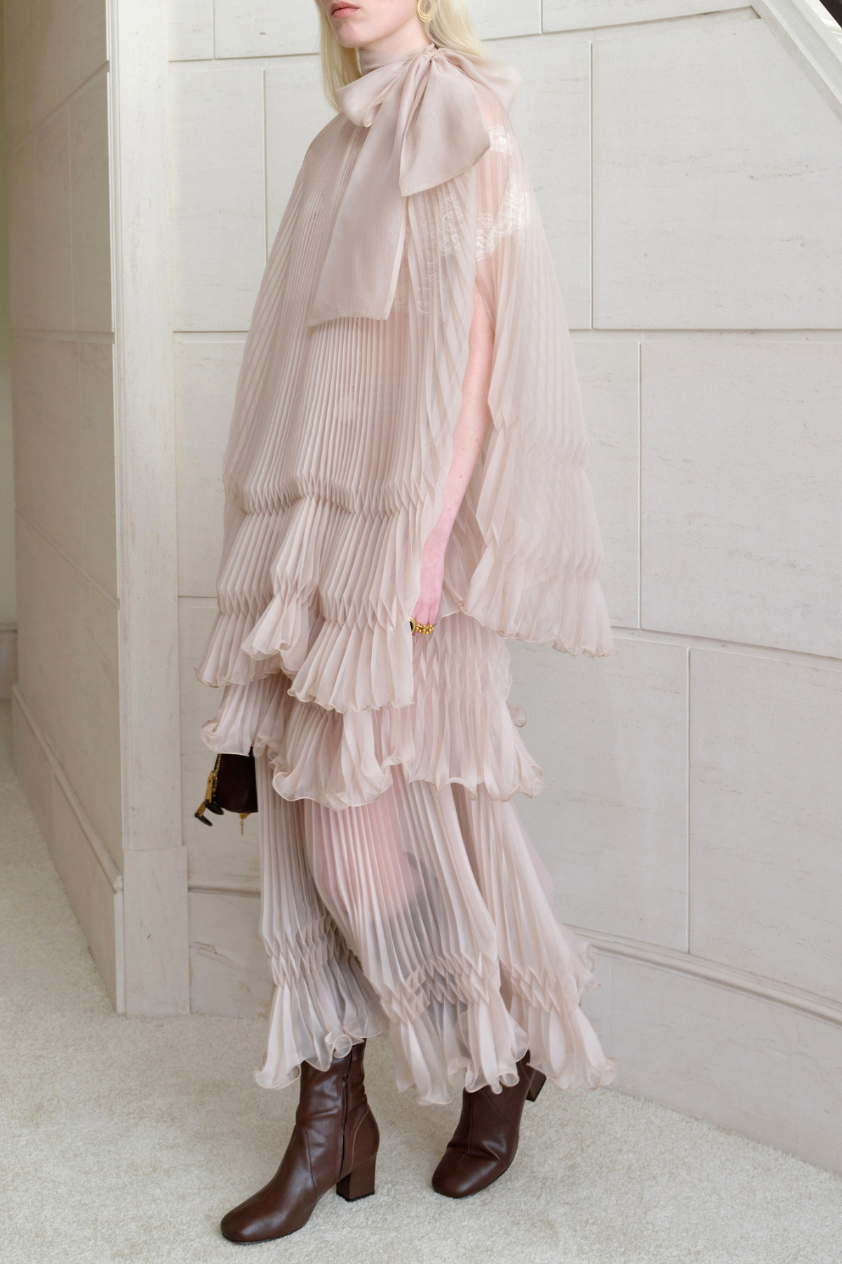 Folke Ruffle Mesh Tiered Skirt Set