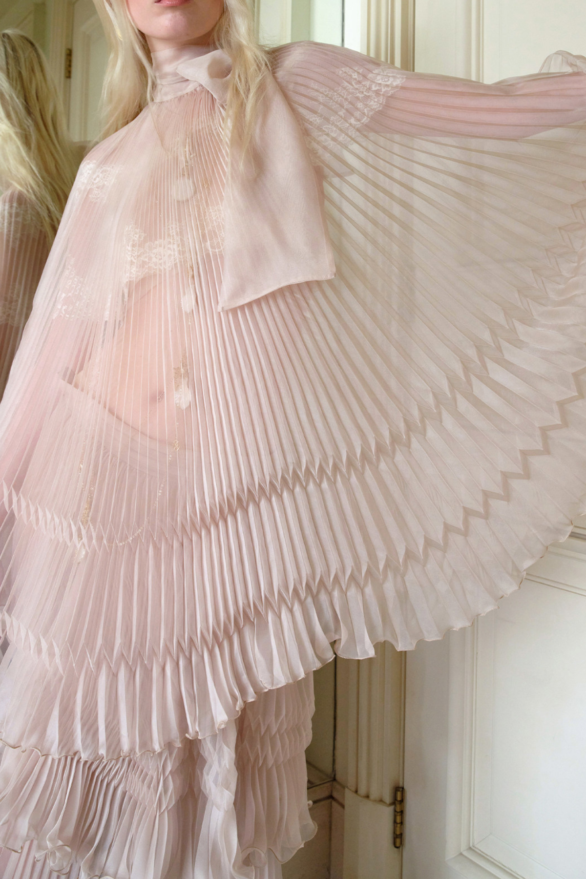 Folke Ruffle Mesh Tiered Skirt Set