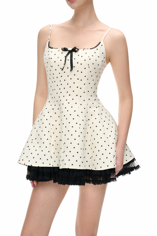 Hermanus Spaghetti Dot Mini Dress