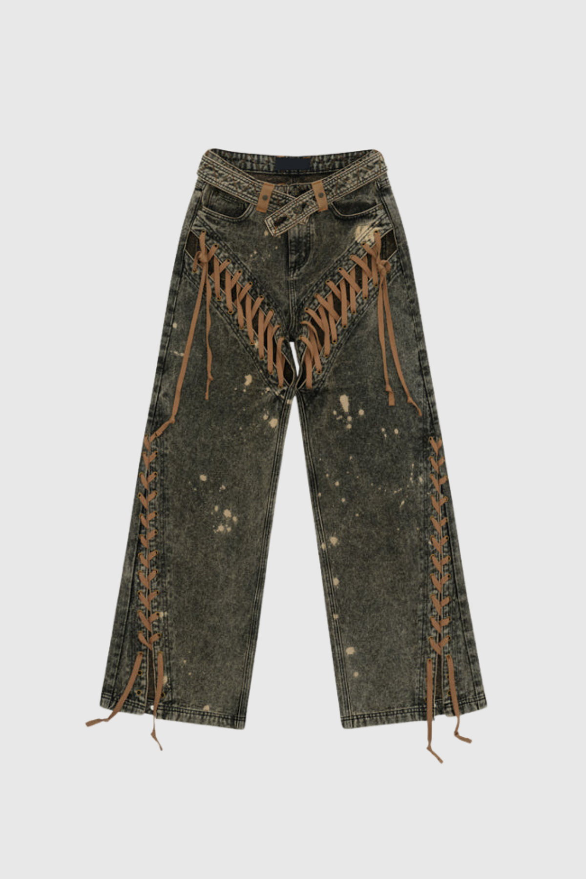 Hikaru Cowboy Lace Up Jeans