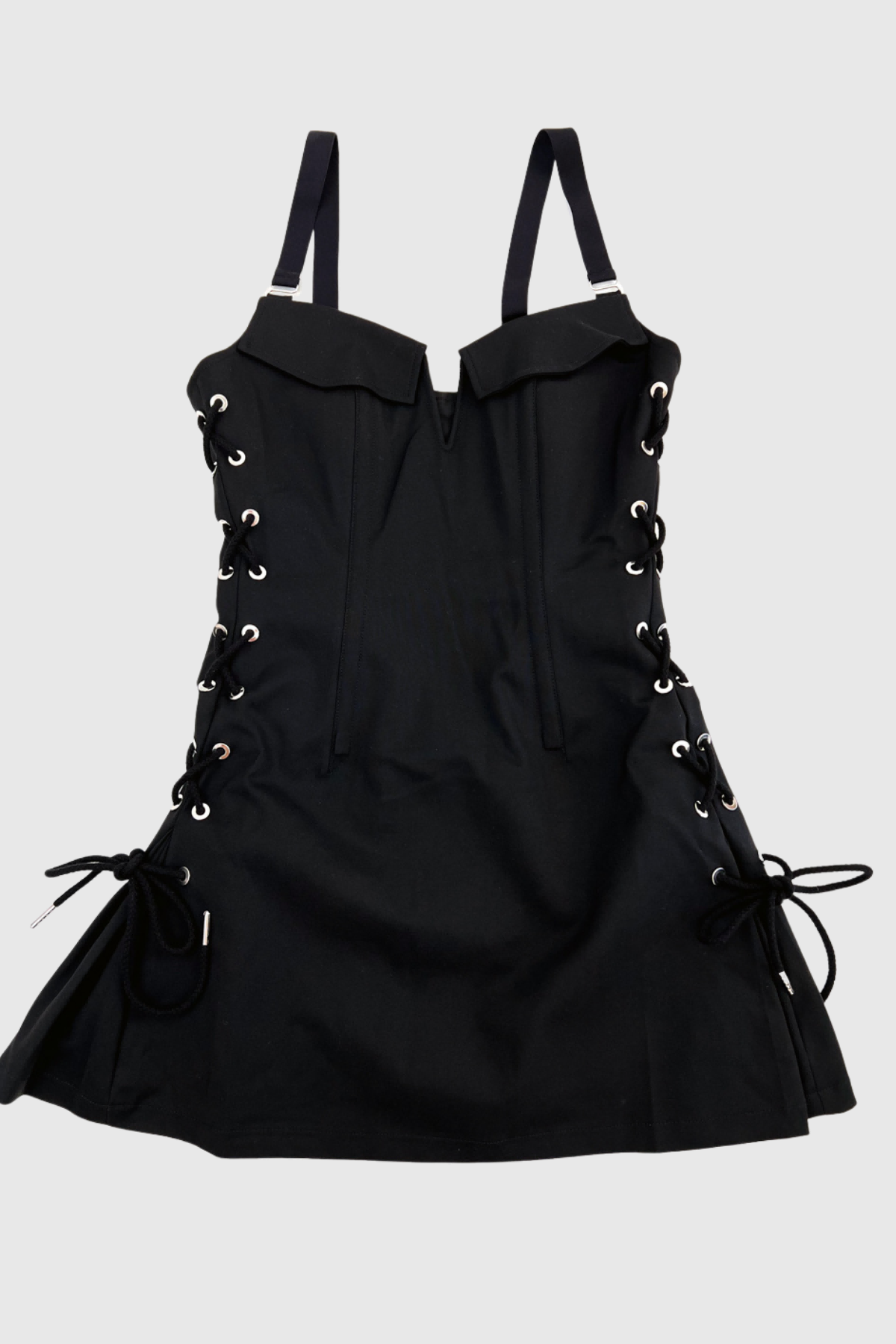 Mayuri Lace Up Spaghetti Mini Dress