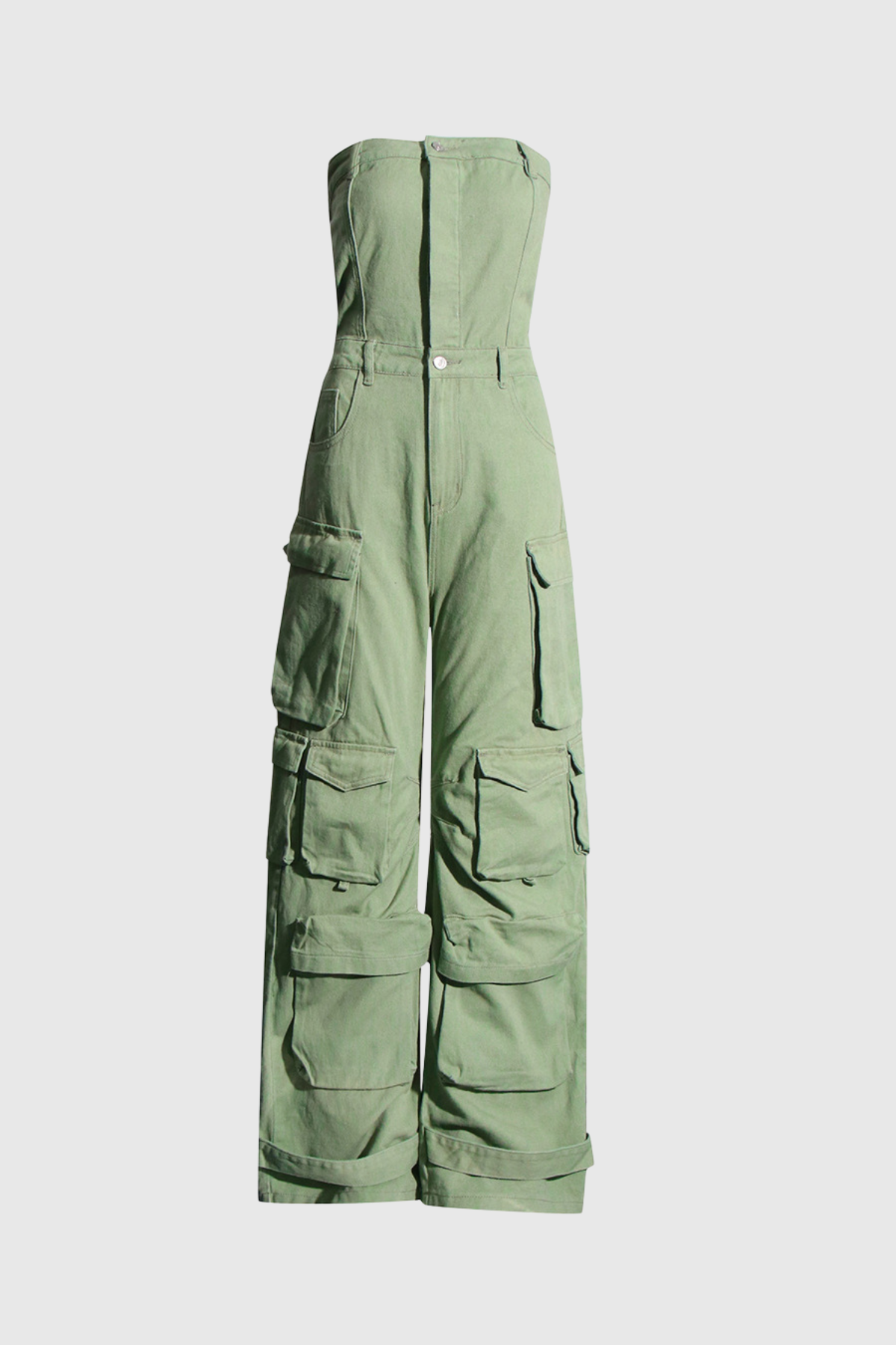 Carol Strapless Cargo Jumpsuit