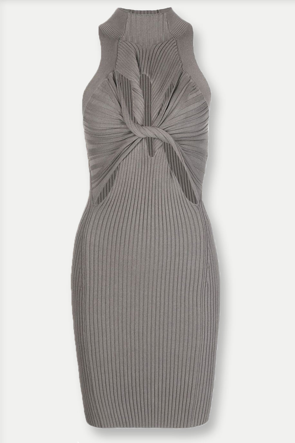 Elisheva Sleeveless Cutout  Dress In Grey