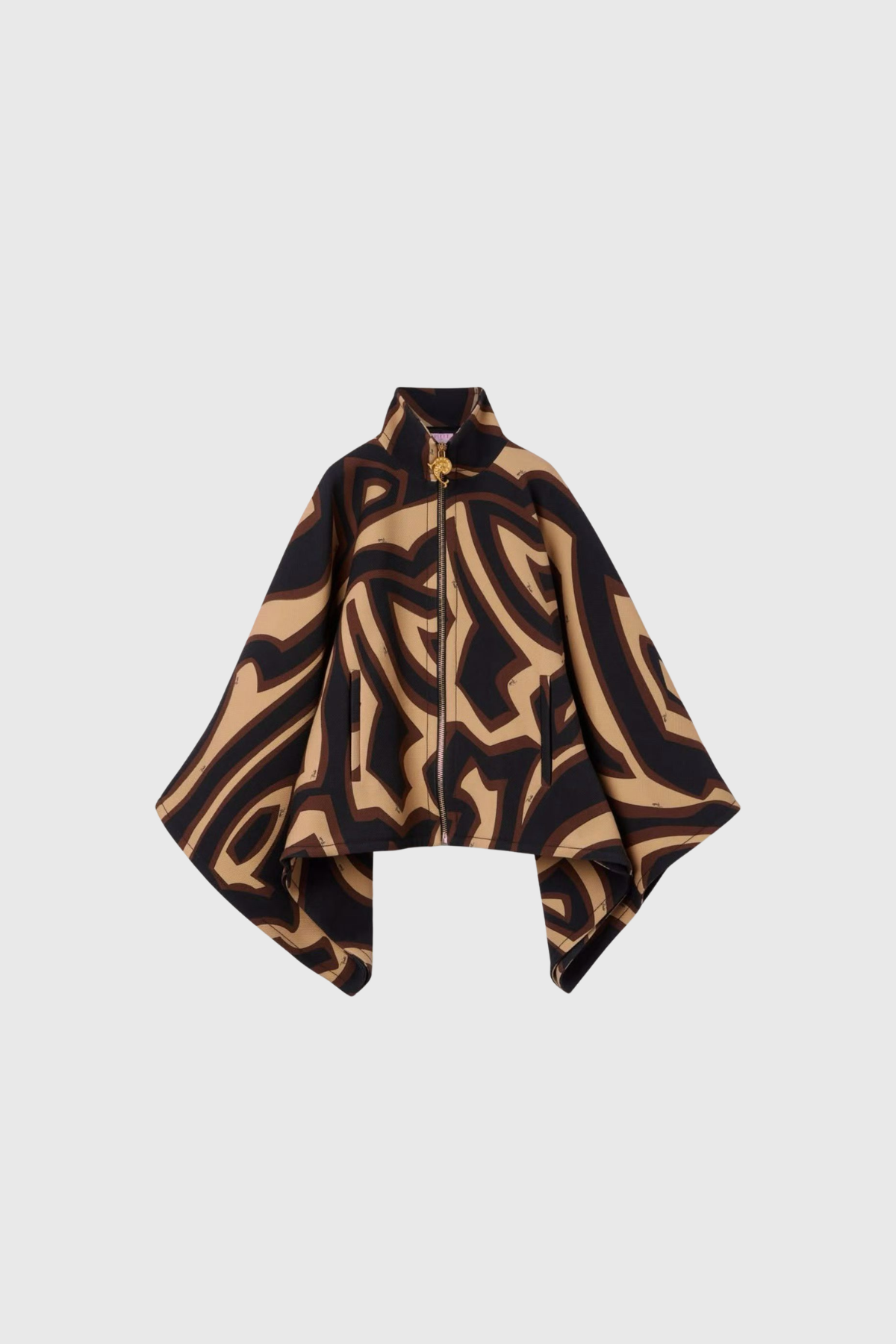 Kalyca High Neck Print Jacket