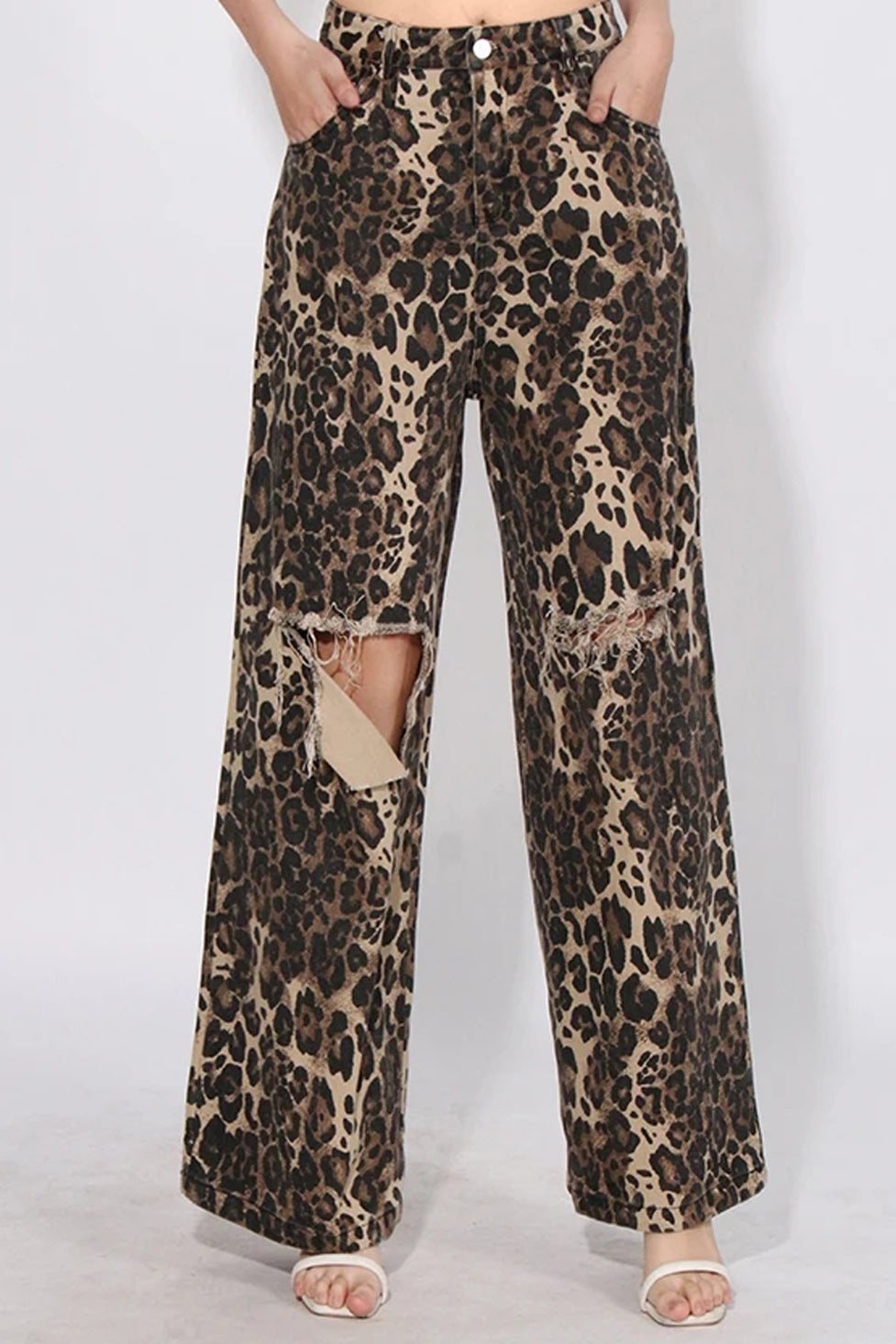 Fala Leopard Straight Jeans