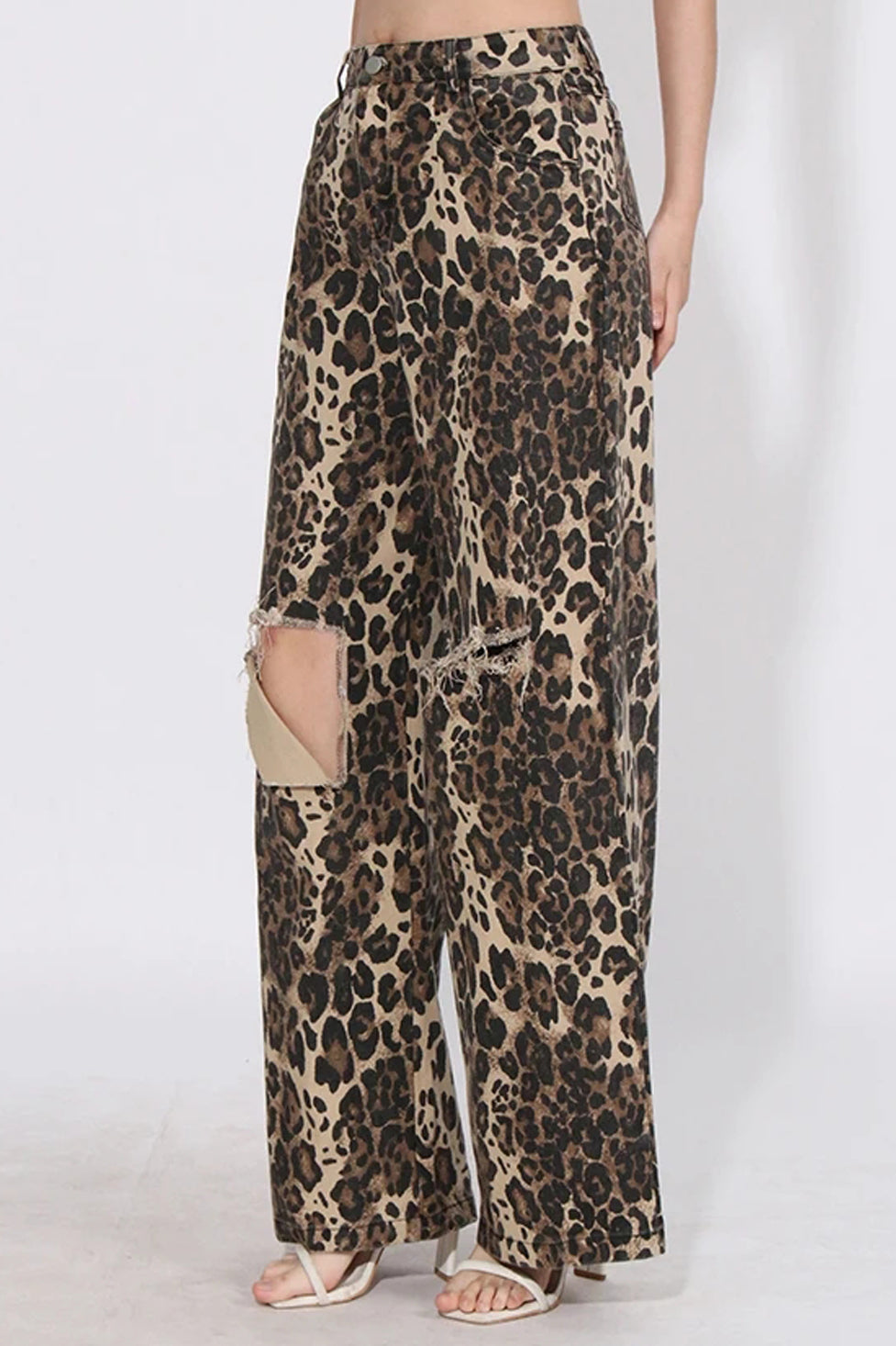 Fala Leopard Straight Jeans