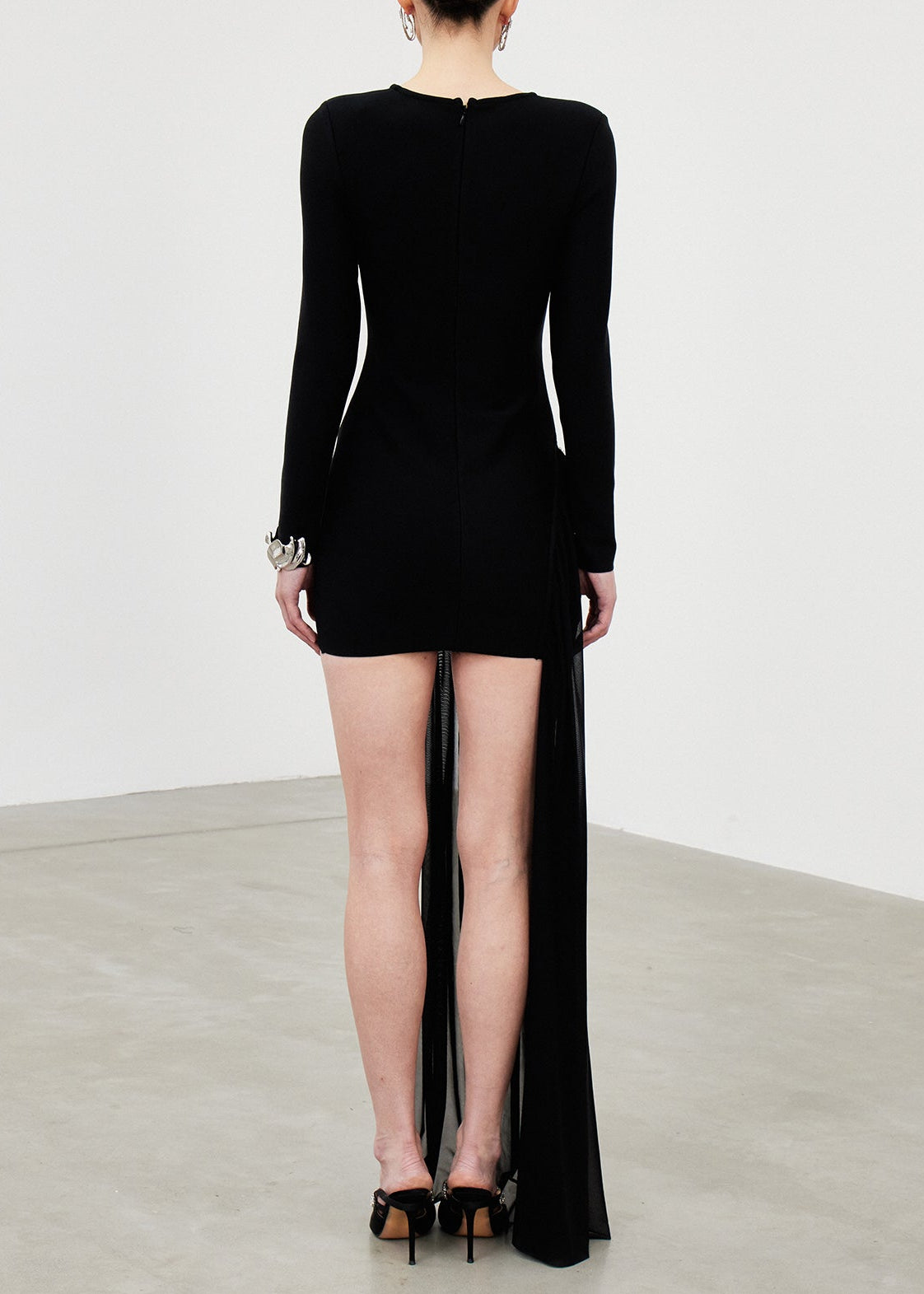 Iahel Embellished Mesh Mini Dress