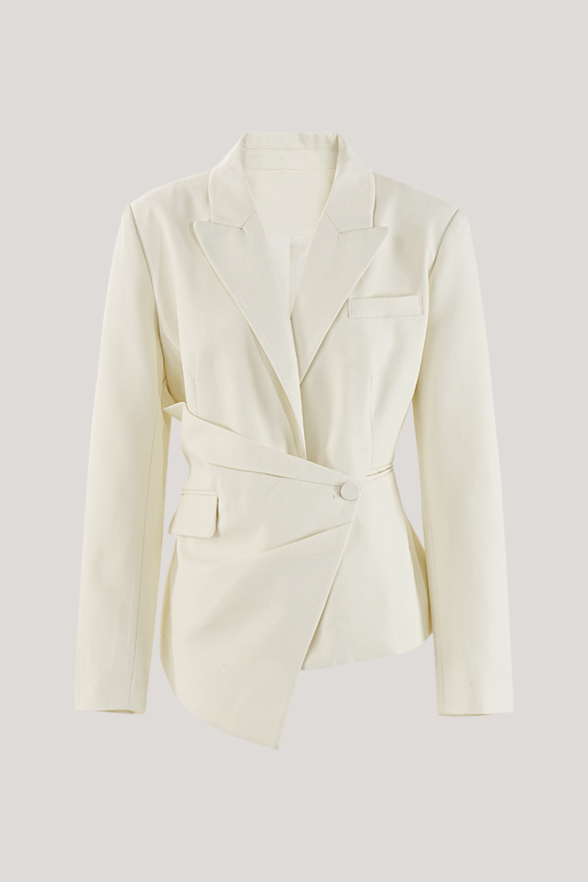 Apollo Plunge Cross Asymmetric Blazer