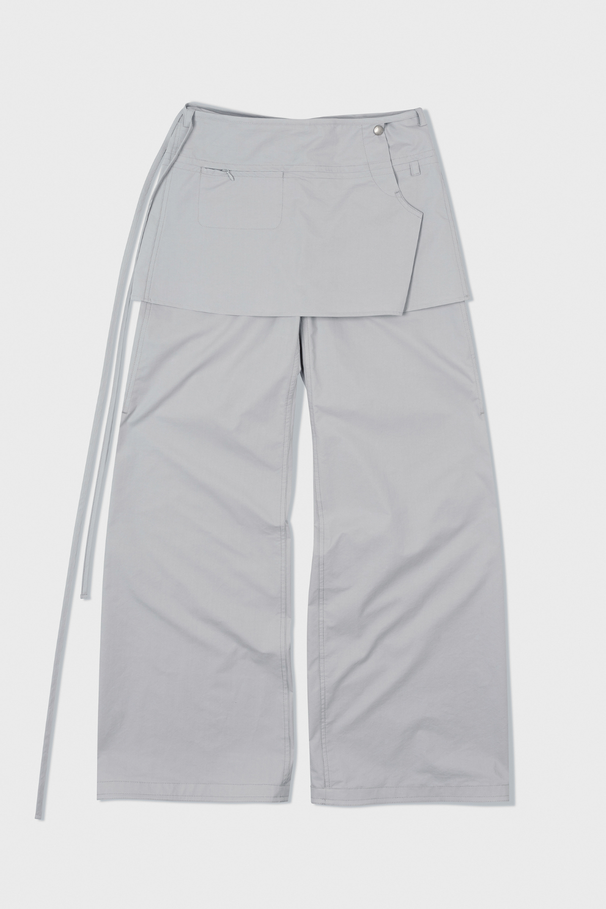 Amyas False Two Piece Fringe Pants In White