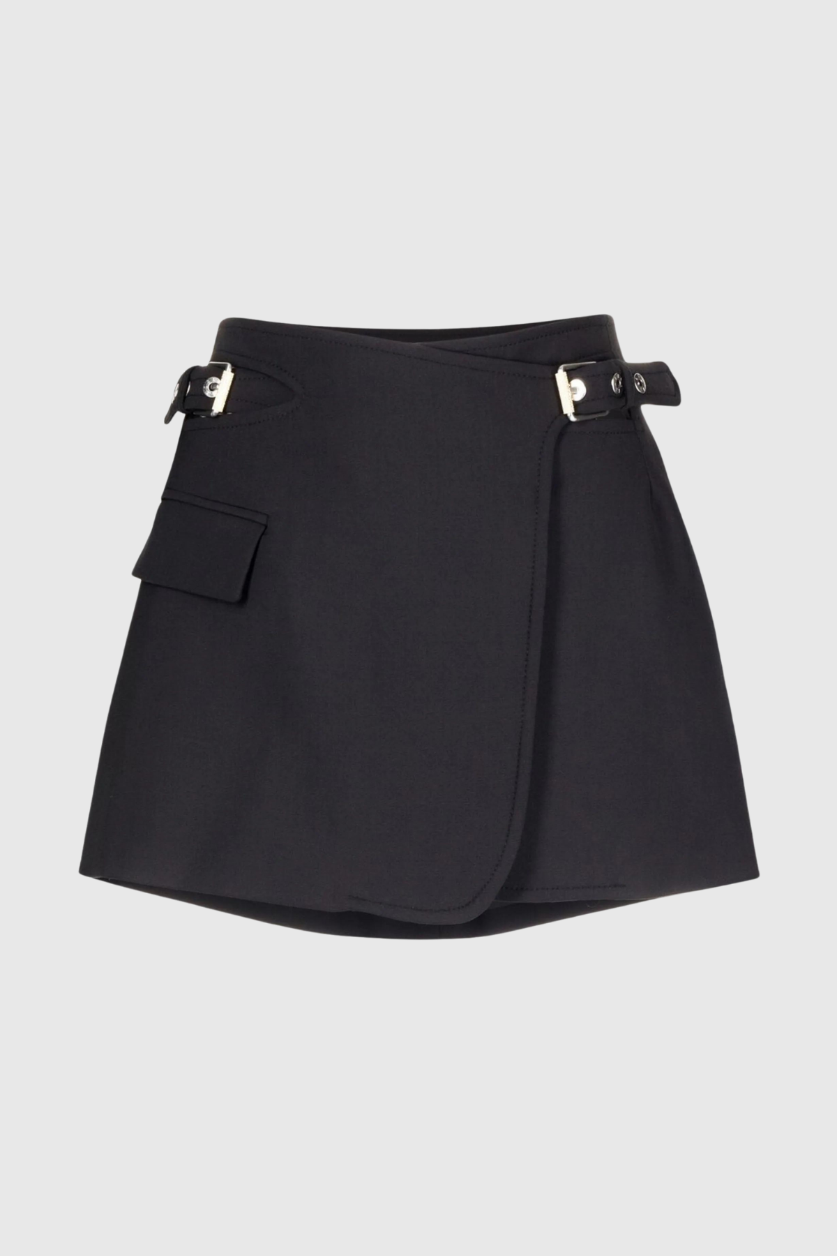 Fen Hollow Mini Skirt In Black