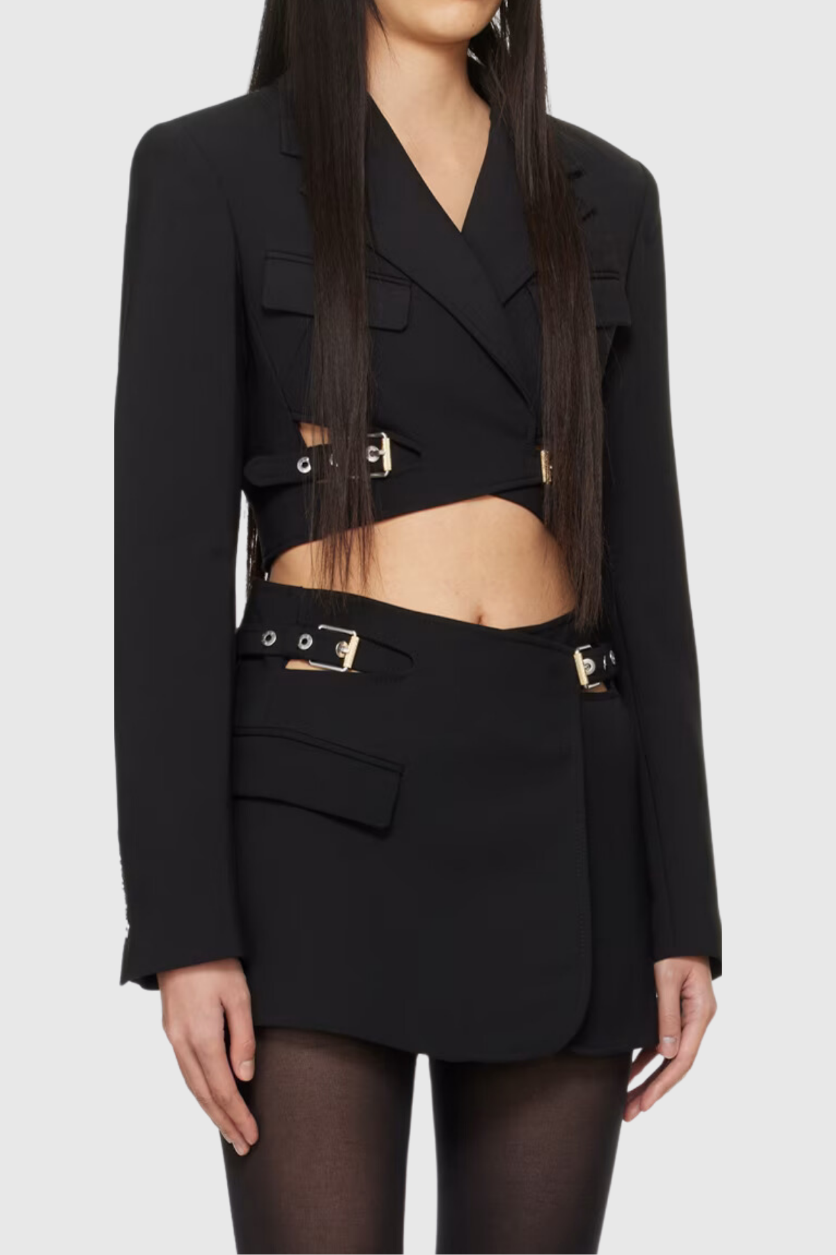 Fen Hollow Short Blazer In Black