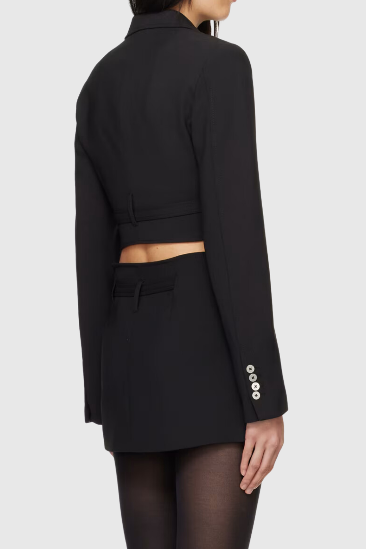 Fen Hollow Short Blazer In Black