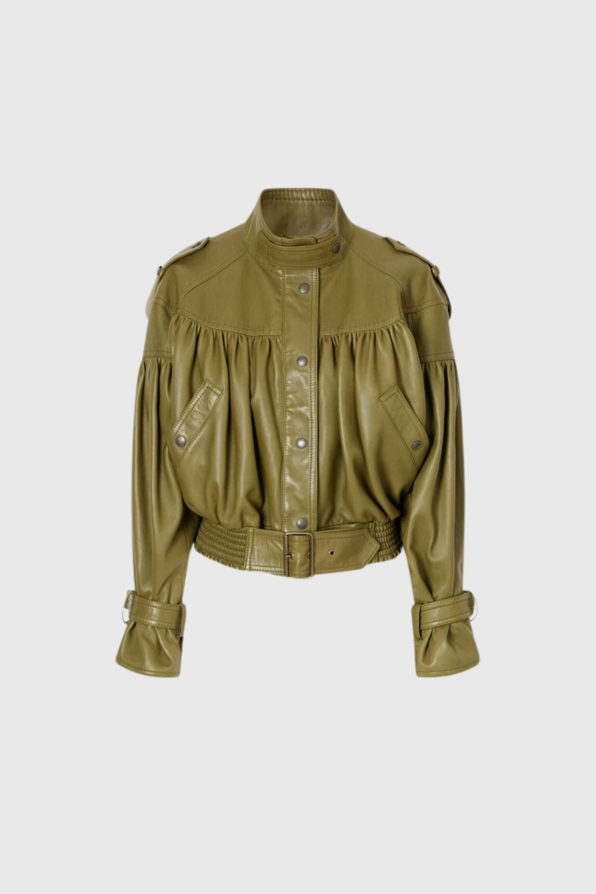 Kimmy Leather Trench Coat