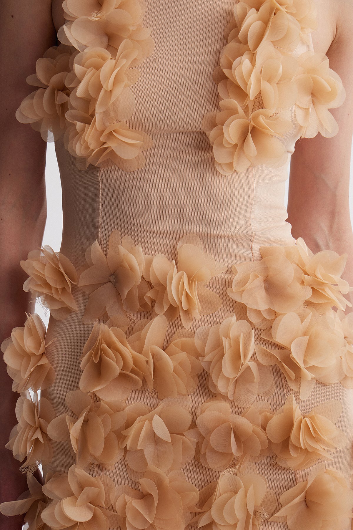 Fatih Sleeveless Flower Mini Dress