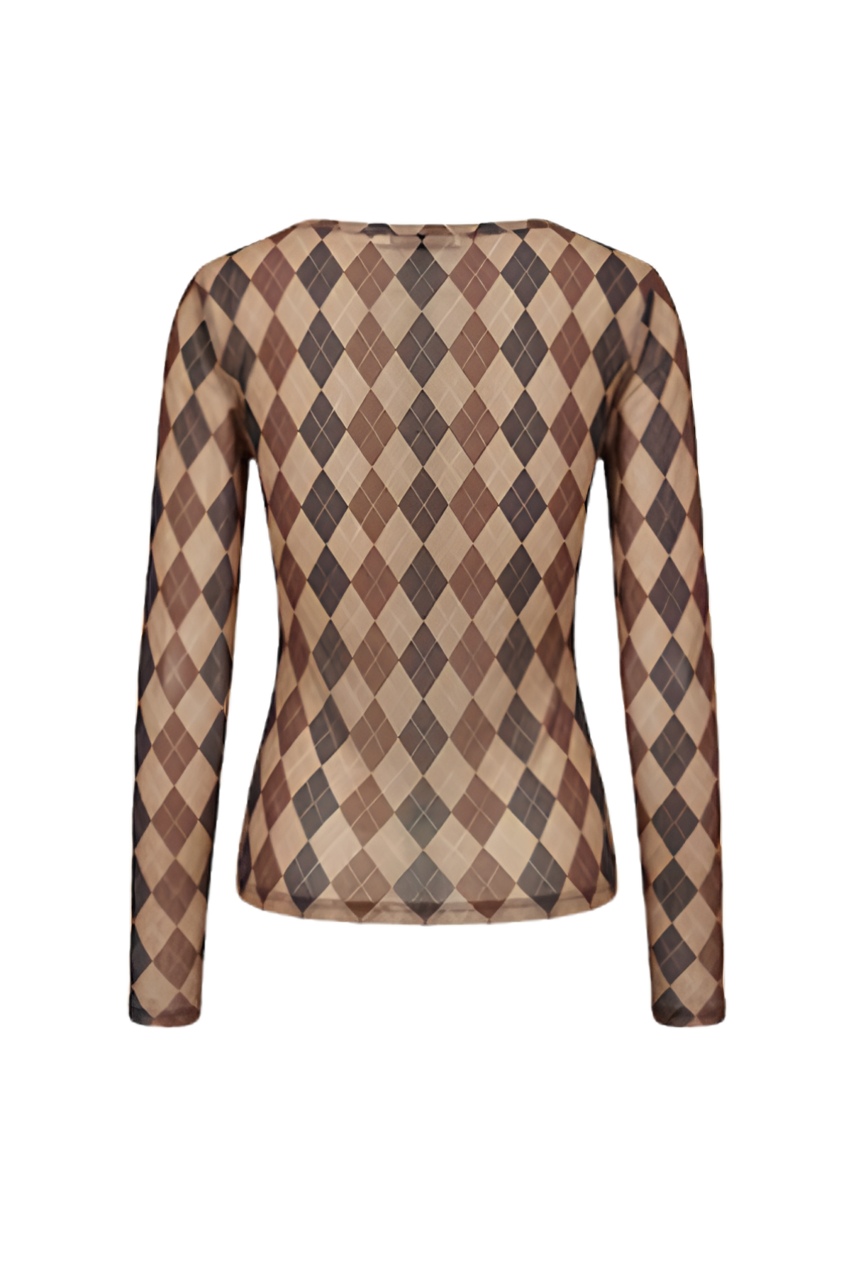 Koit Argyle Mesh Top