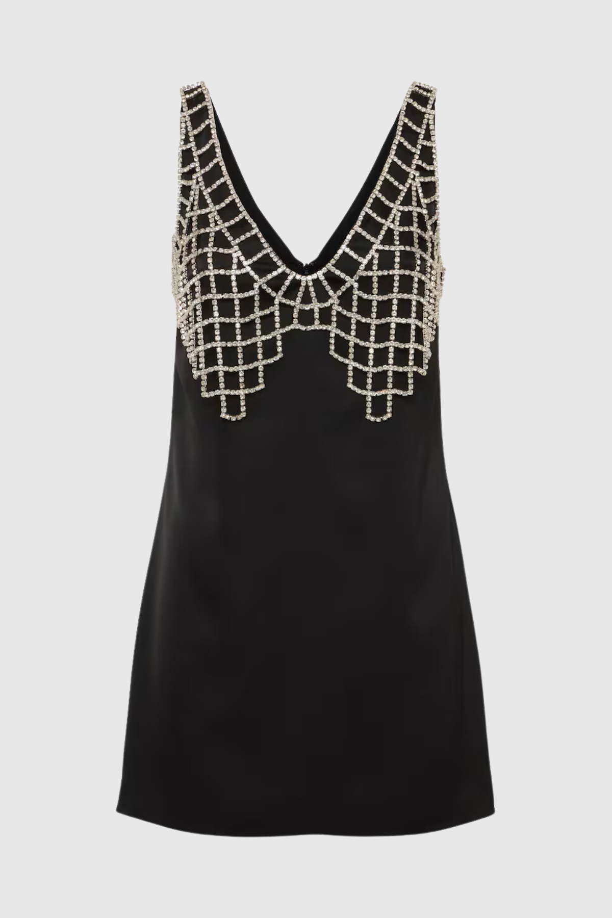 Mitchell V Neck Crystal Mini Dress