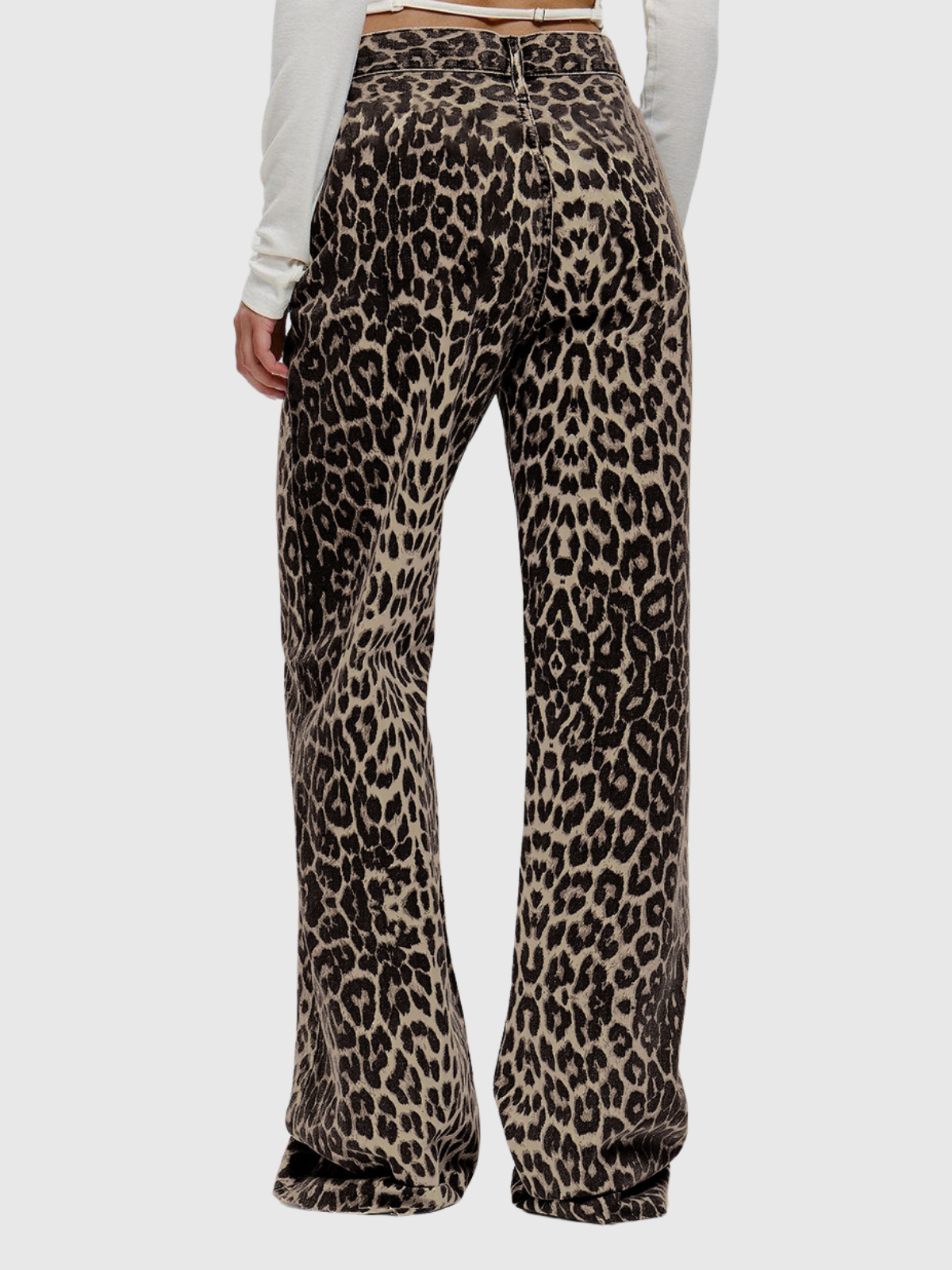 Emily Low Rise Leopard Pants